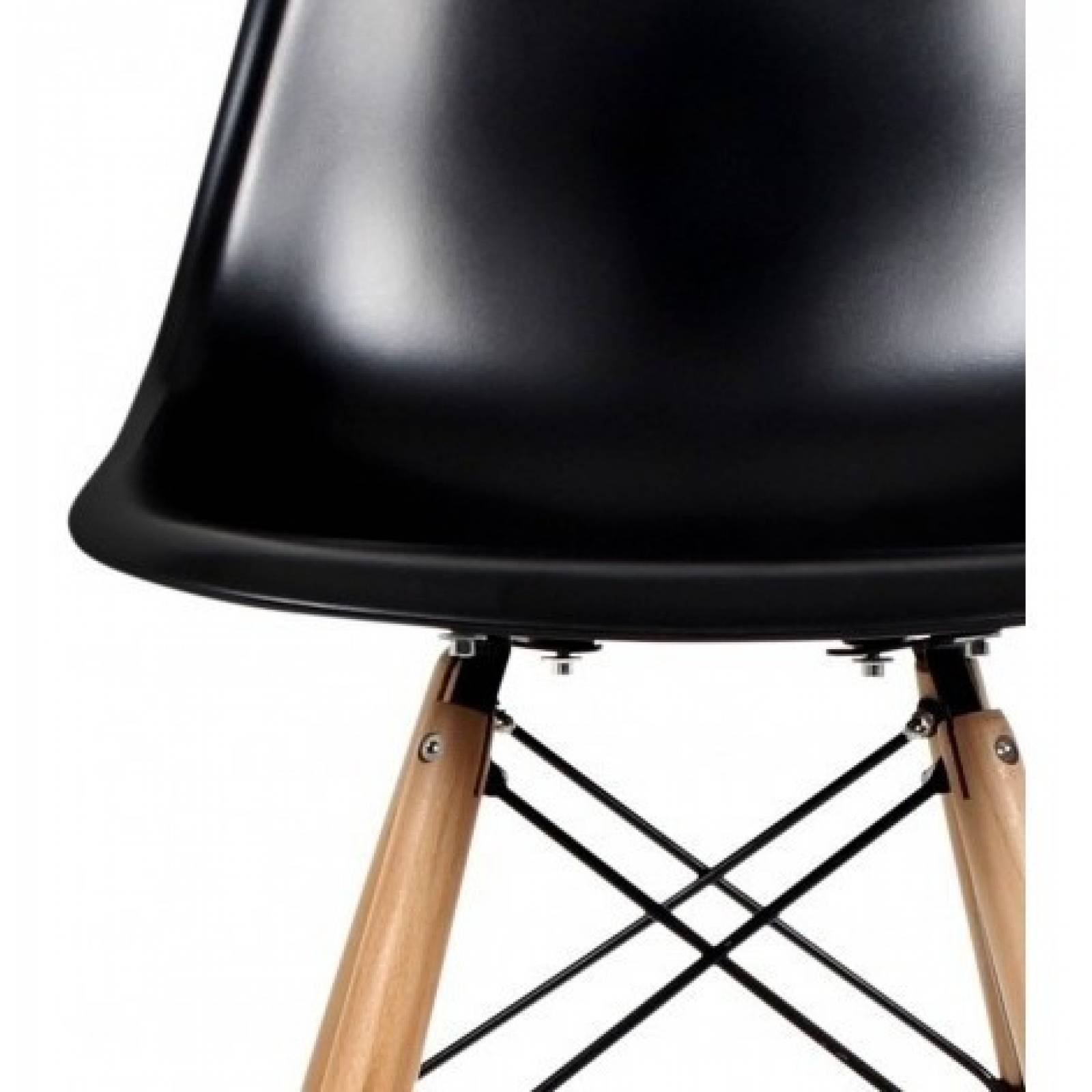 Banco Alto Gaia Eames Multifuncional Negro