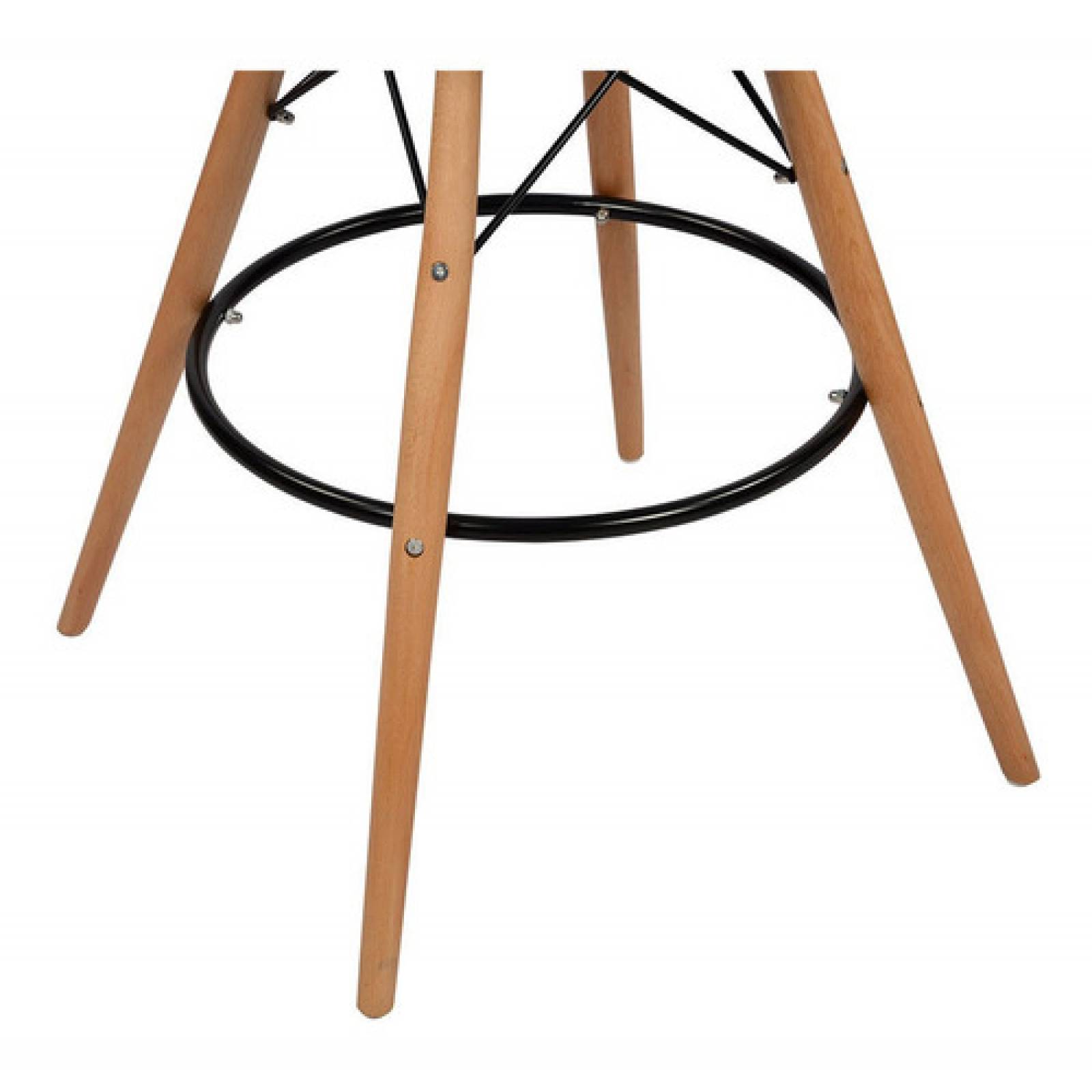 Banco Alto Réplica Eames 70 Cm Amarillo