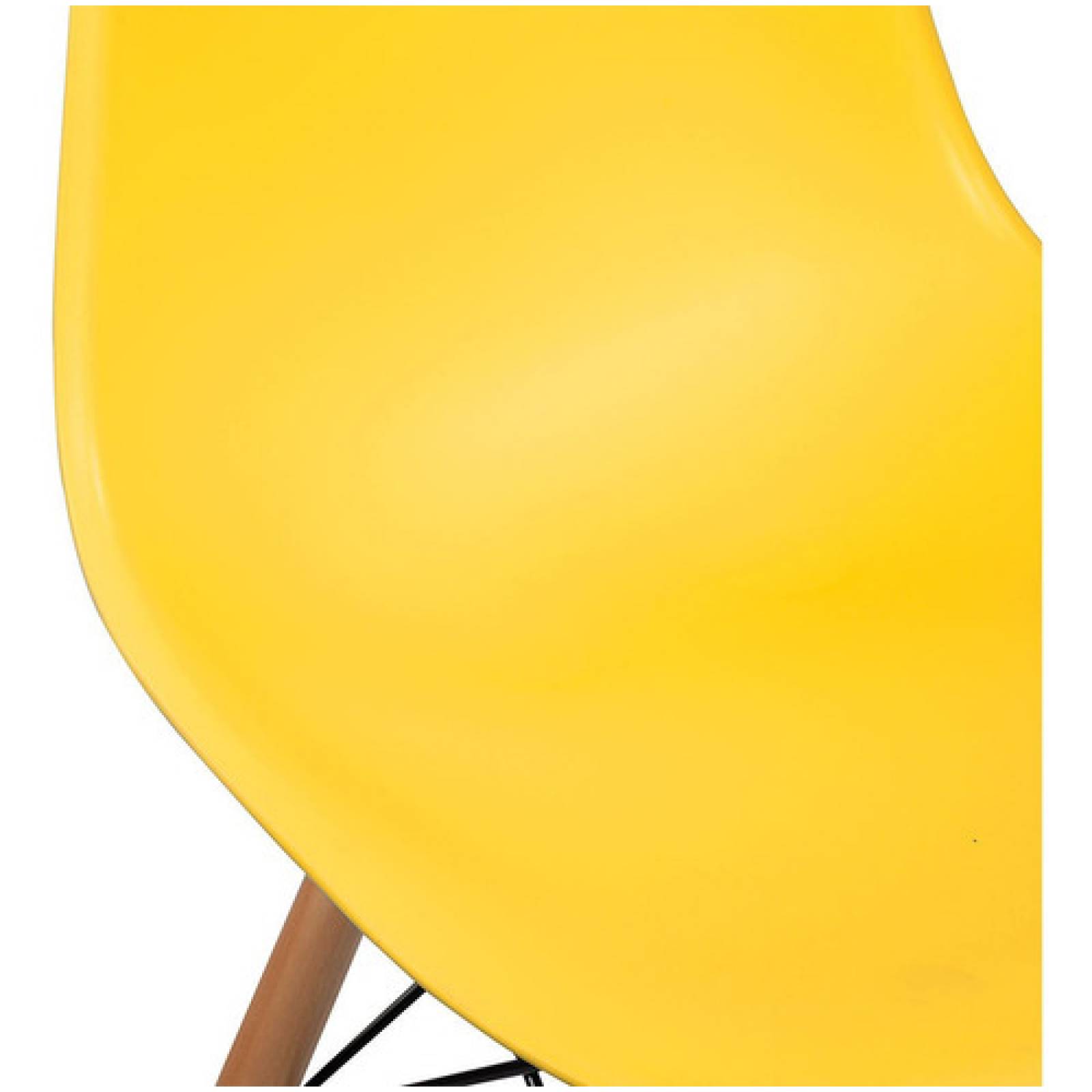 Banco Alto Réplica Eames 70 Cm Amarillo