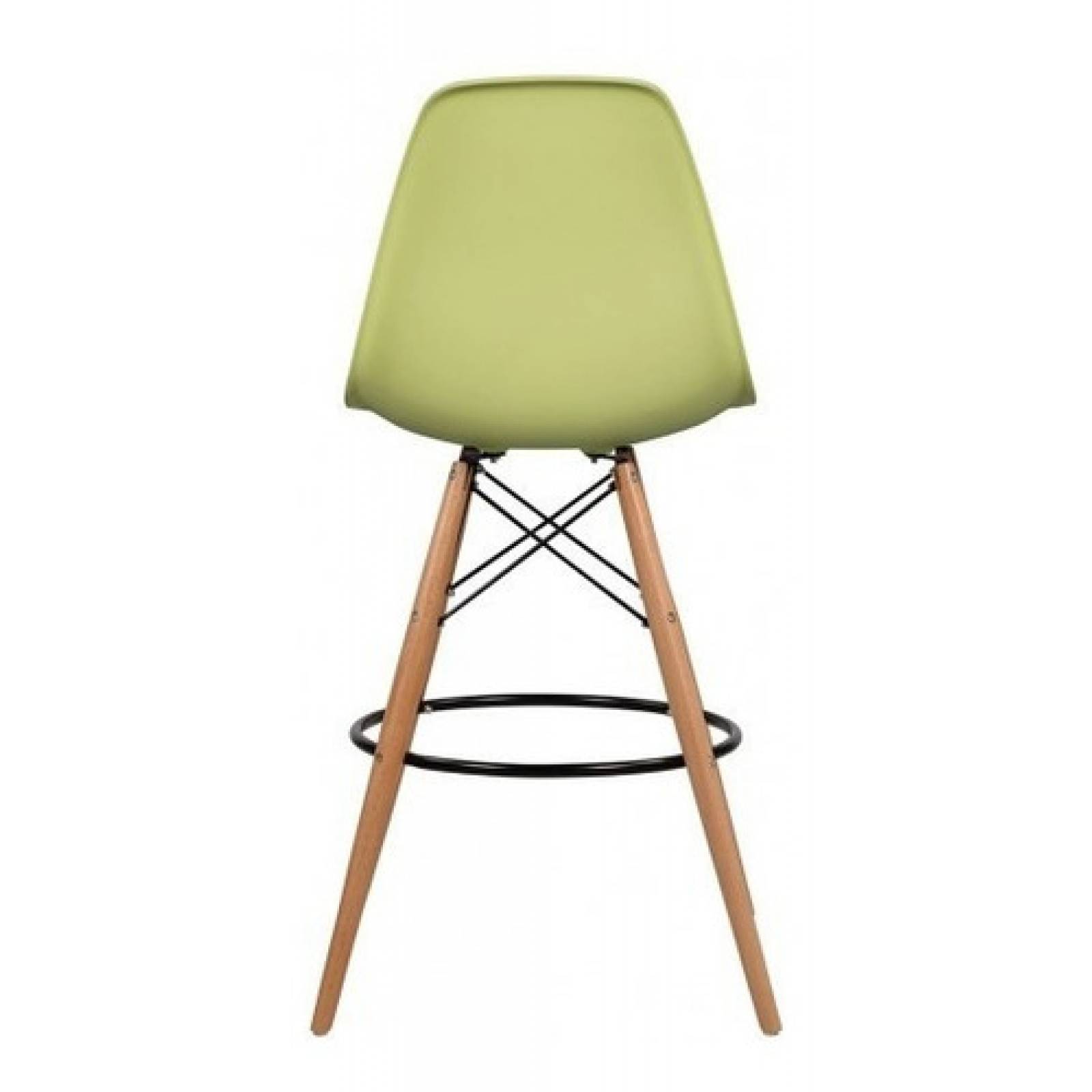 Banco Alto Réplica Eames 70 Cm   Verde