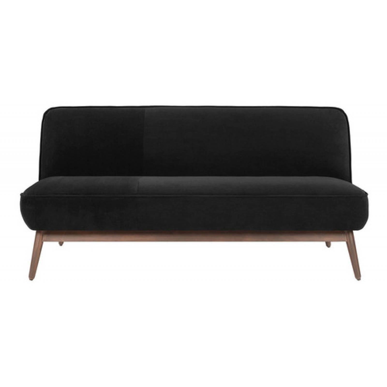 Sofa Cama Gaia Polea Pana Lounge Moderno Sala Reclina Negro