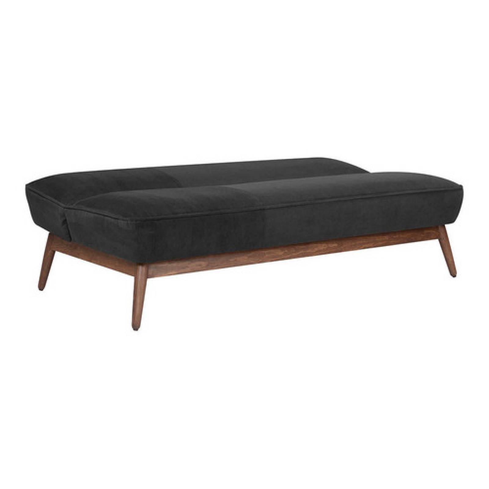 Sofa Cama Gaia Polea Pana Lounge Moderno Sala Reclina Negro
