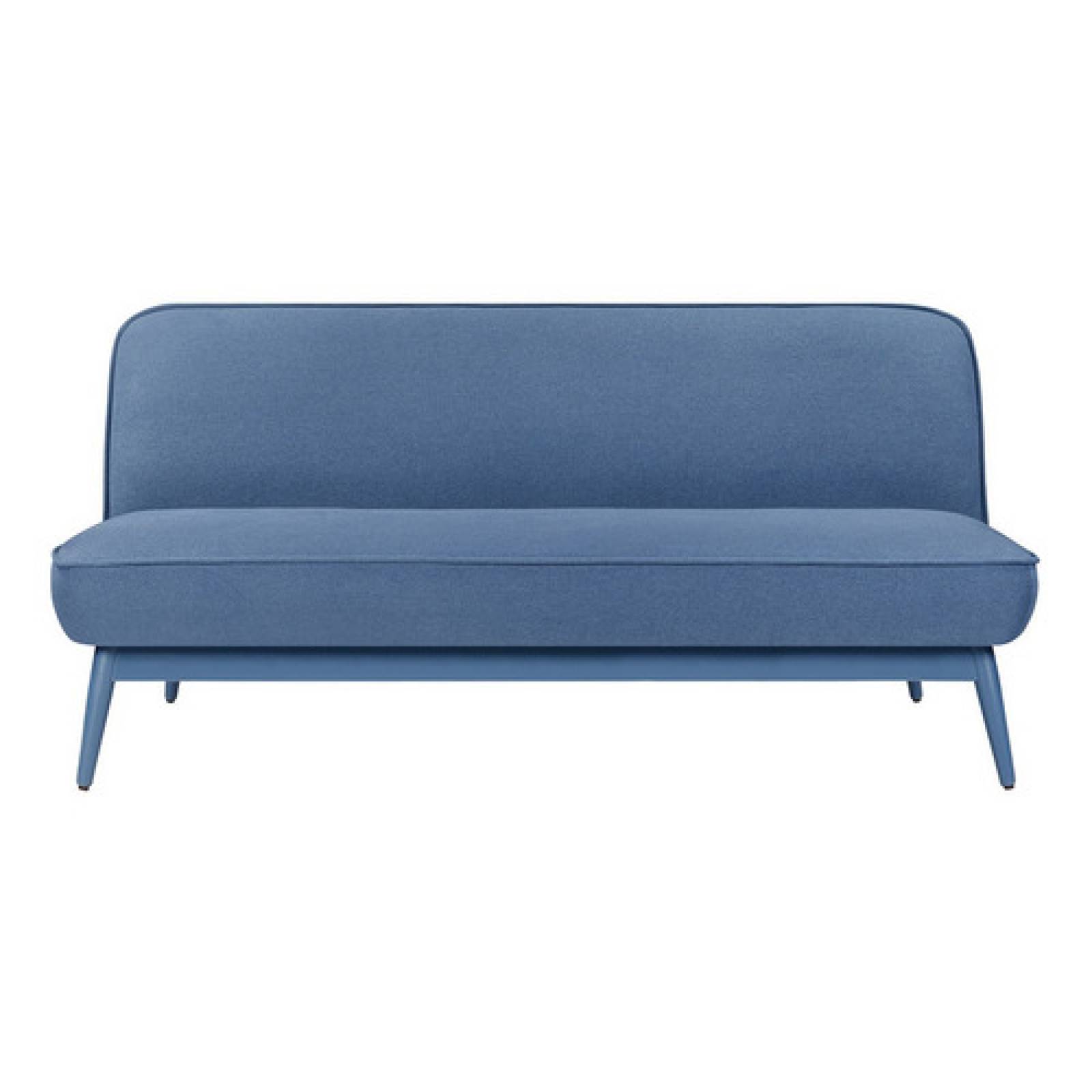 Sofá Cama Gaia Polea Lounge Moderno Minimalista Azul