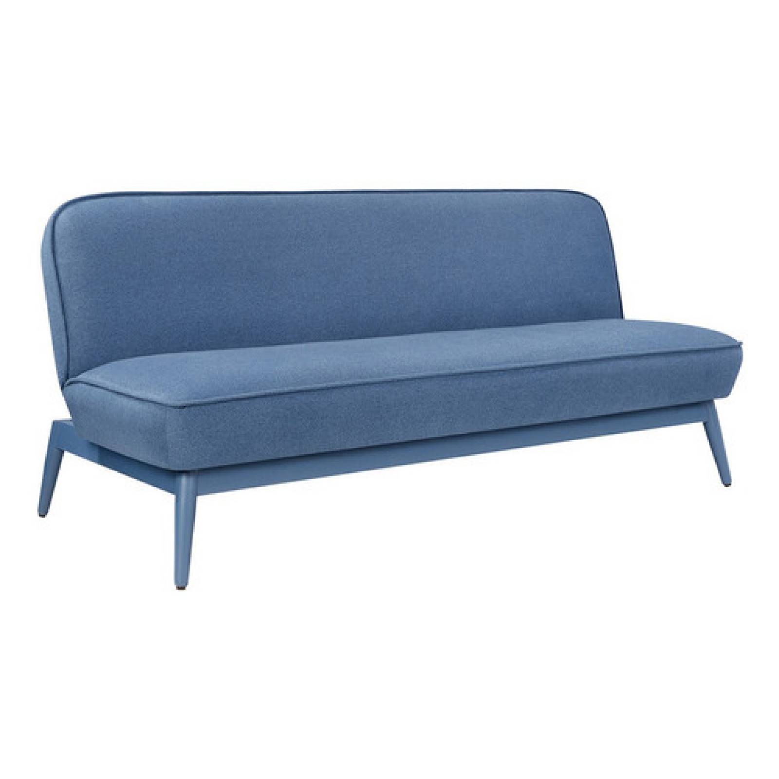 Sofá Cama Gaia Polea Lounge Moderno Minimalista Azul