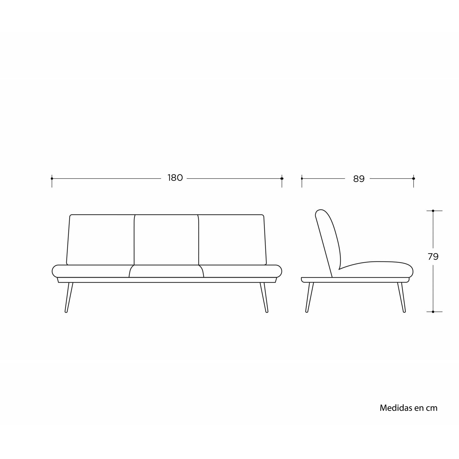 Sofá cama Salvia   Azul