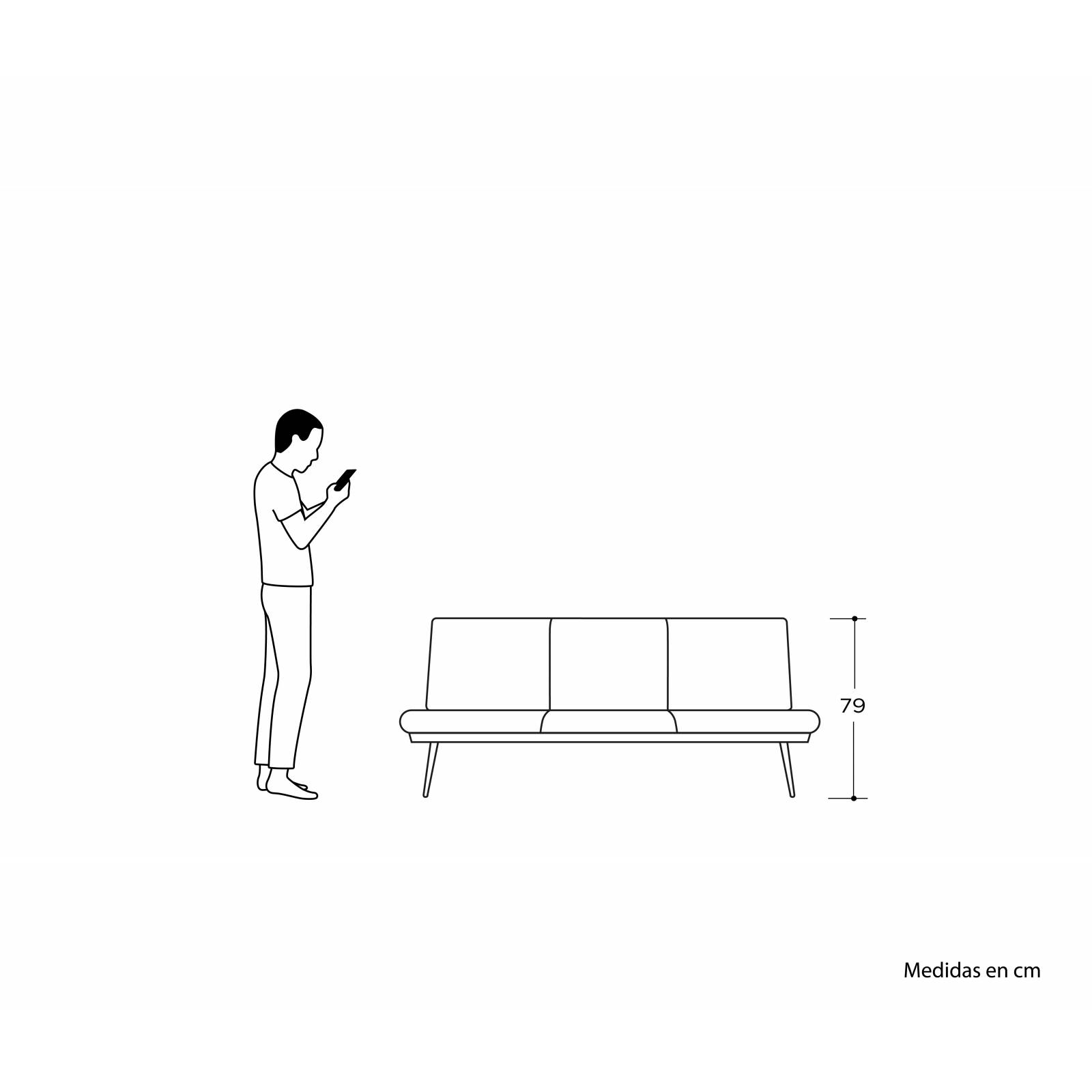 Sofá cama Salvia   Azul