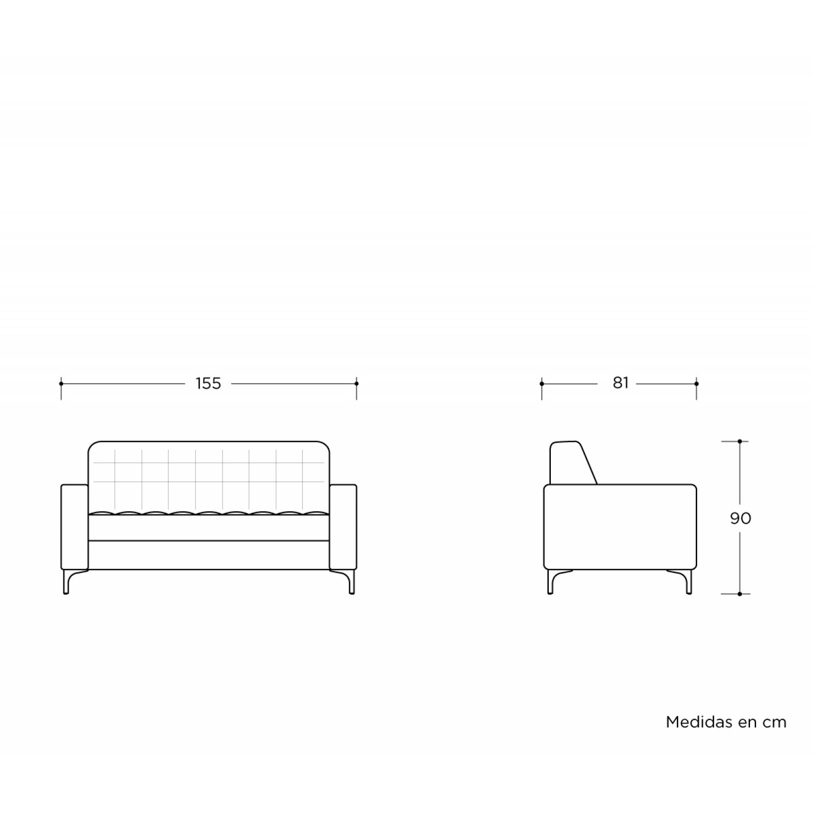 Sofá 2 cuerpos Ceballos Azul