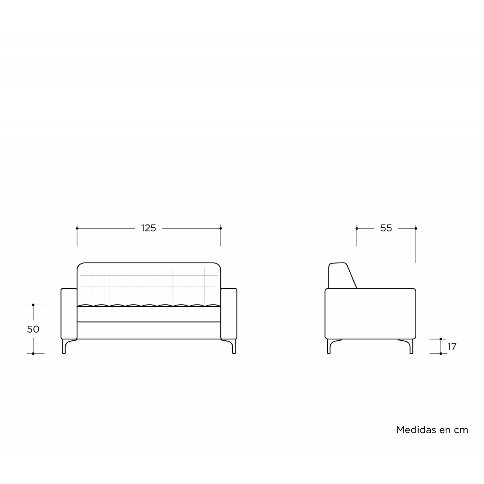 Sofá 2 cuerpos Ceballos Azul