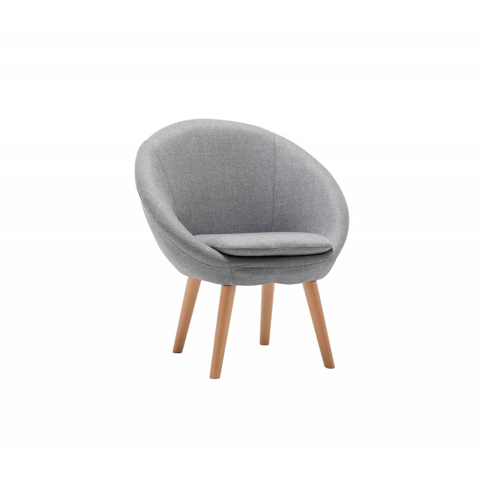 Sillón Zacatelco encino   Gris claro