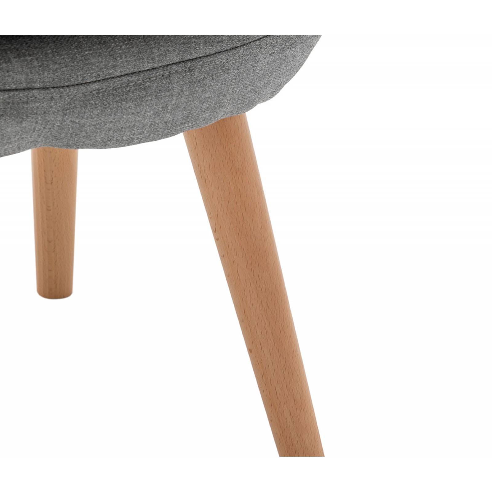 Sillón Zacatelco encino   Gris claro