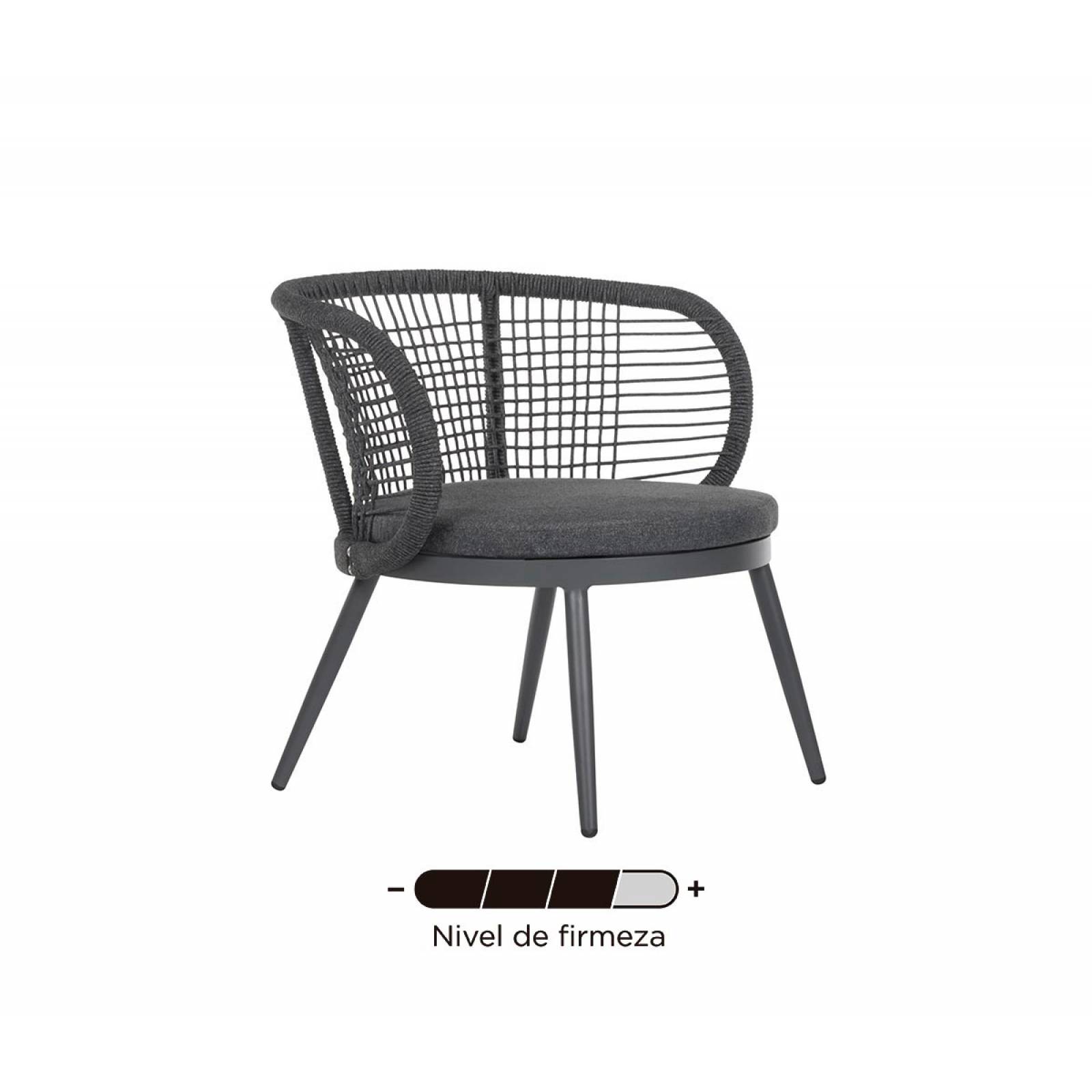 Sillón Melis   Gris oscuro