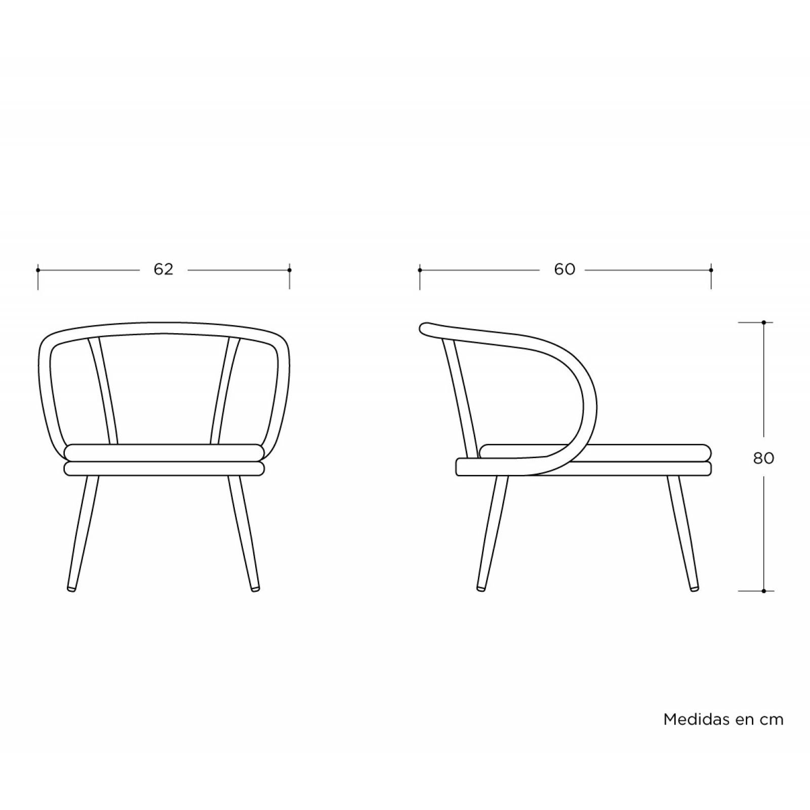 Sillón Melis   Gris oscuro