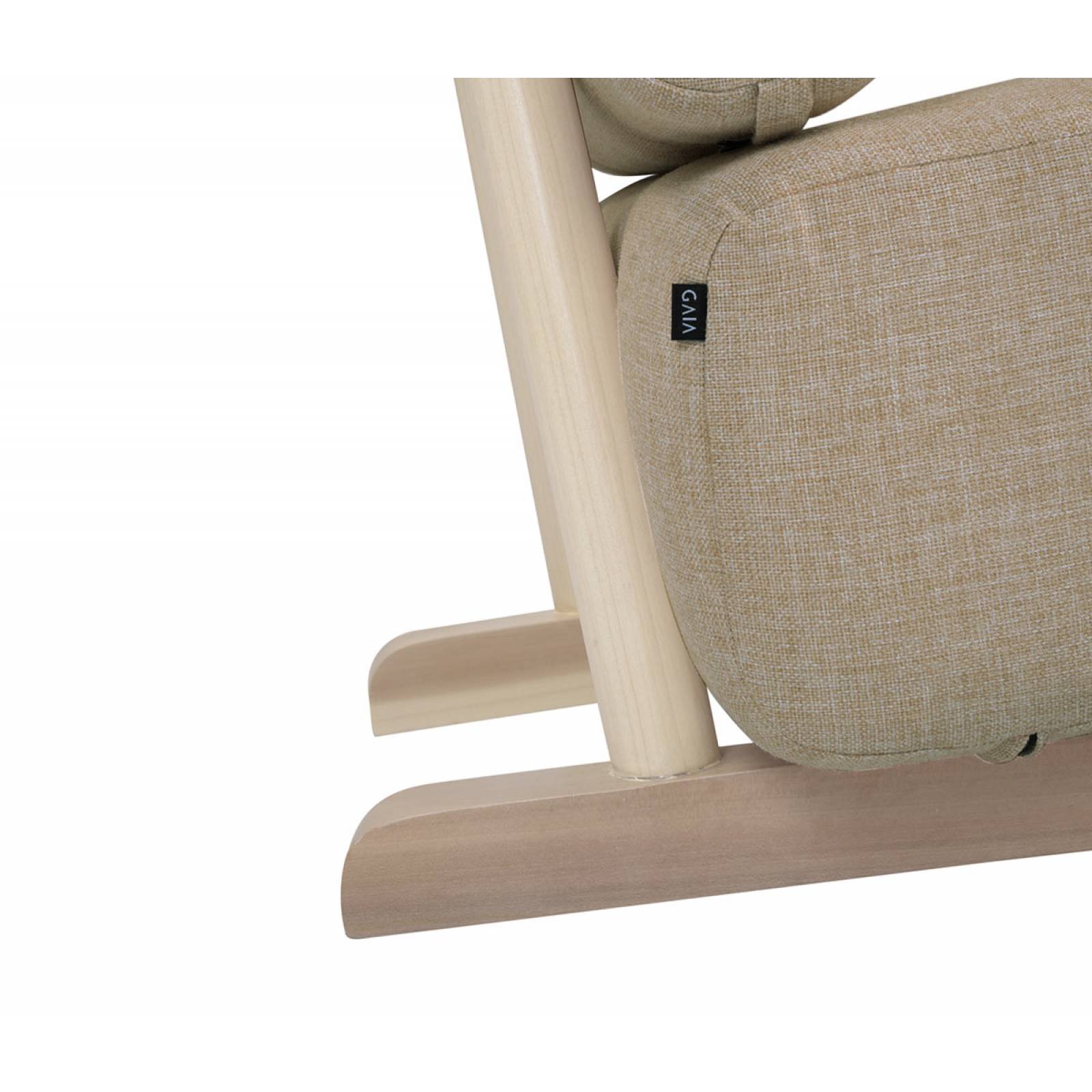 Sillón Duo encino   Azul claro