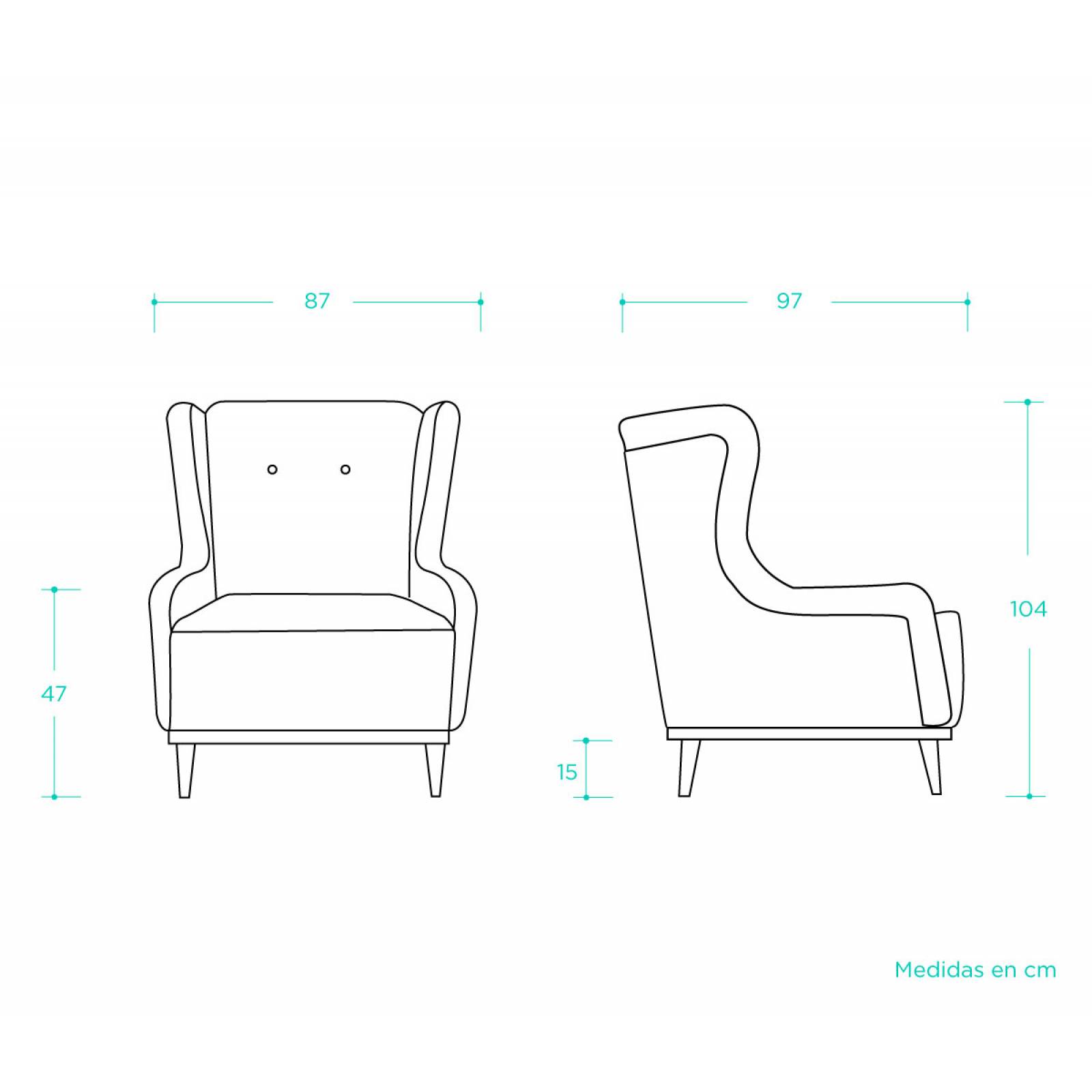 Sillón Cucharo   Rosa