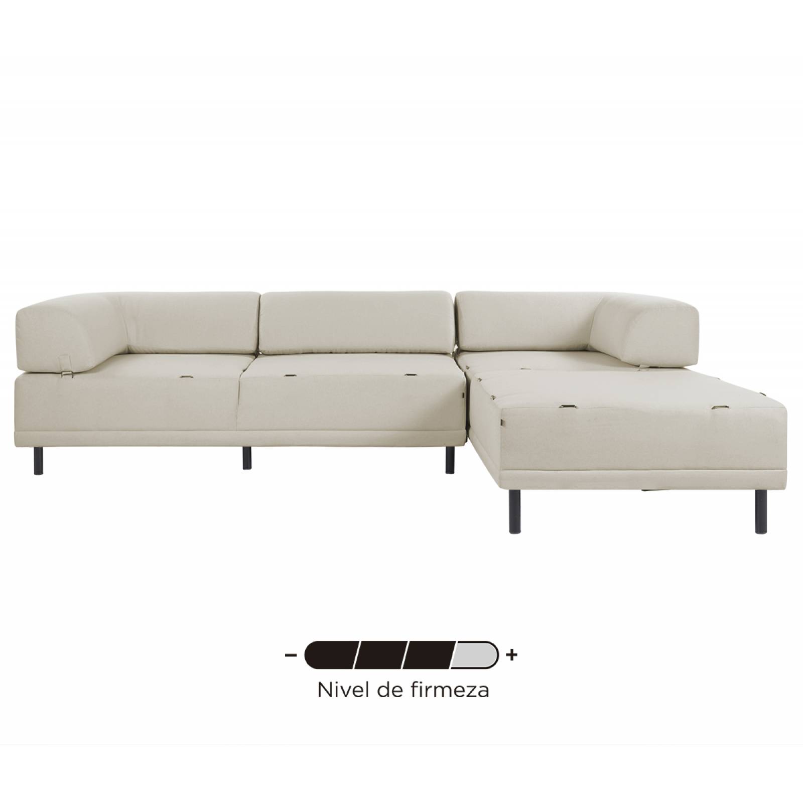 Sala esquinera Santa Cecilia pata negra   Beige