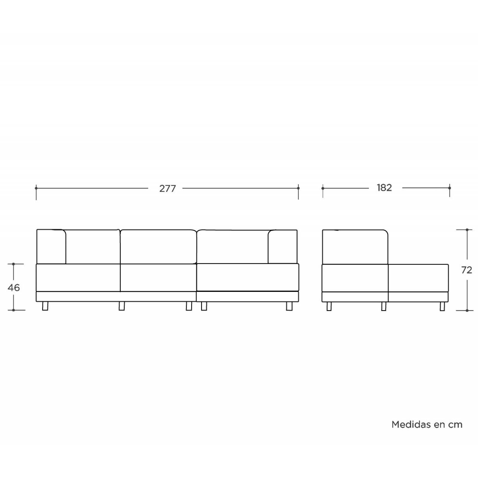 Sala esquinera Santa Cecilia pata negra   Beige