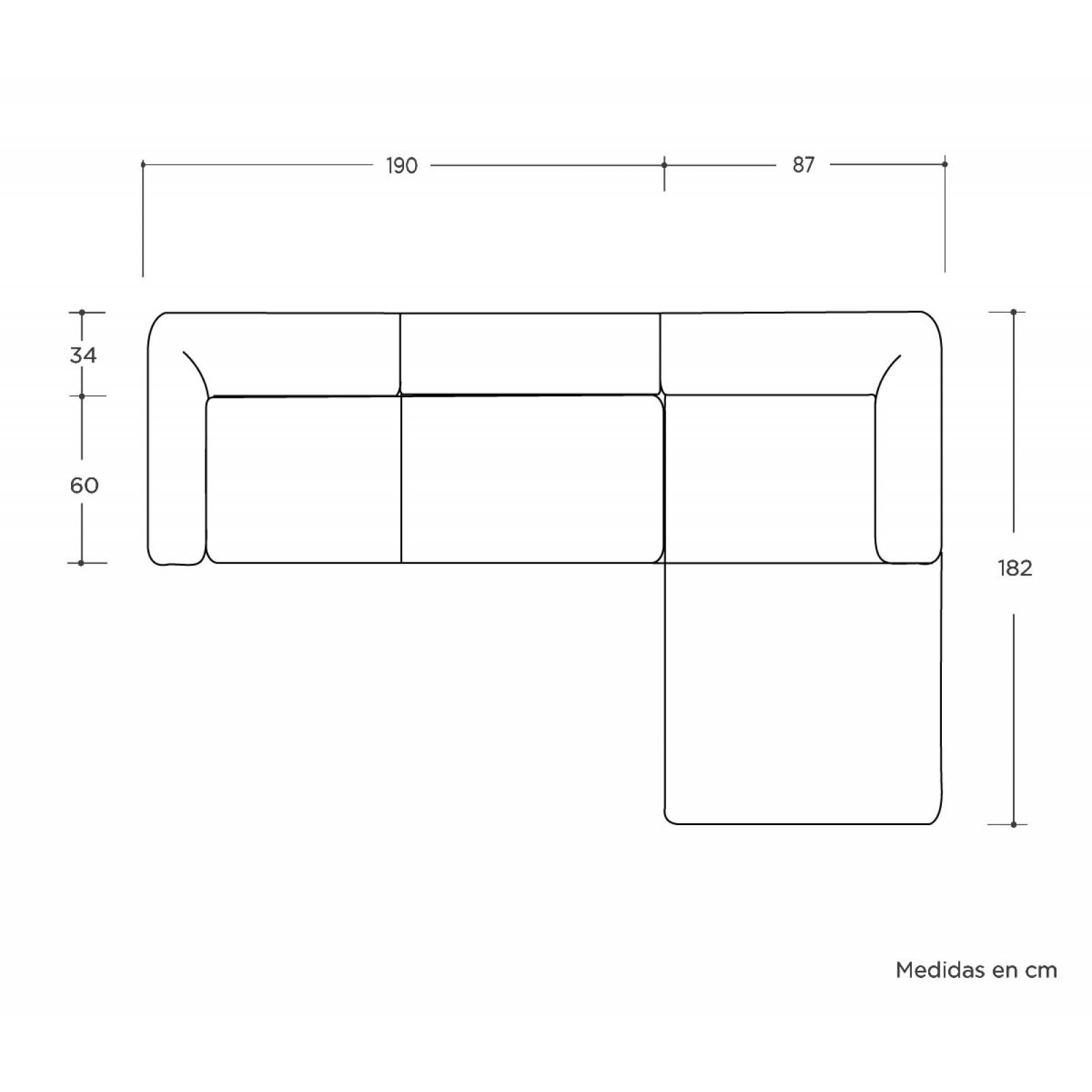 Sala esquinera Santa Cecilia pata negra   Beige