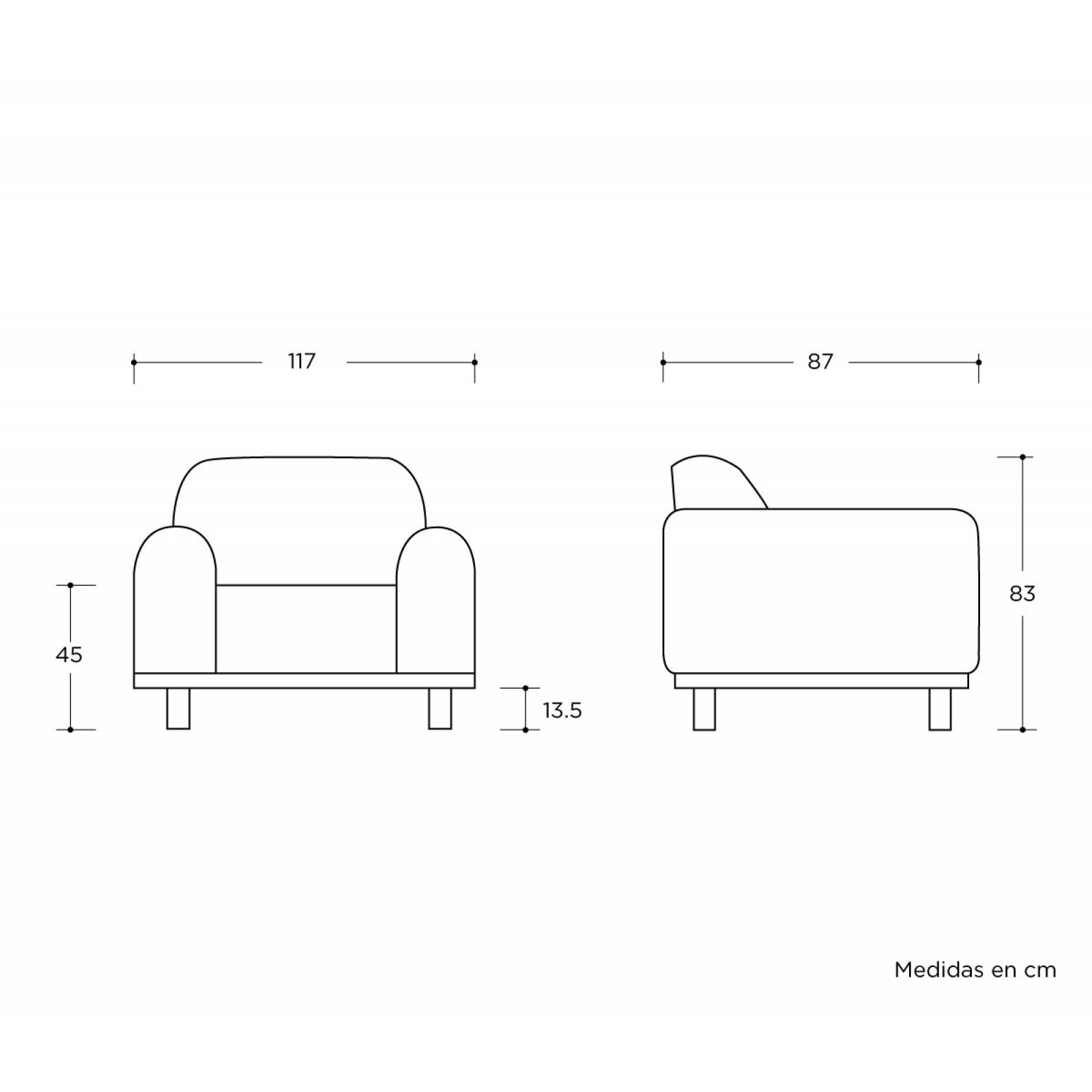 Sillón Brambila   Azul marino