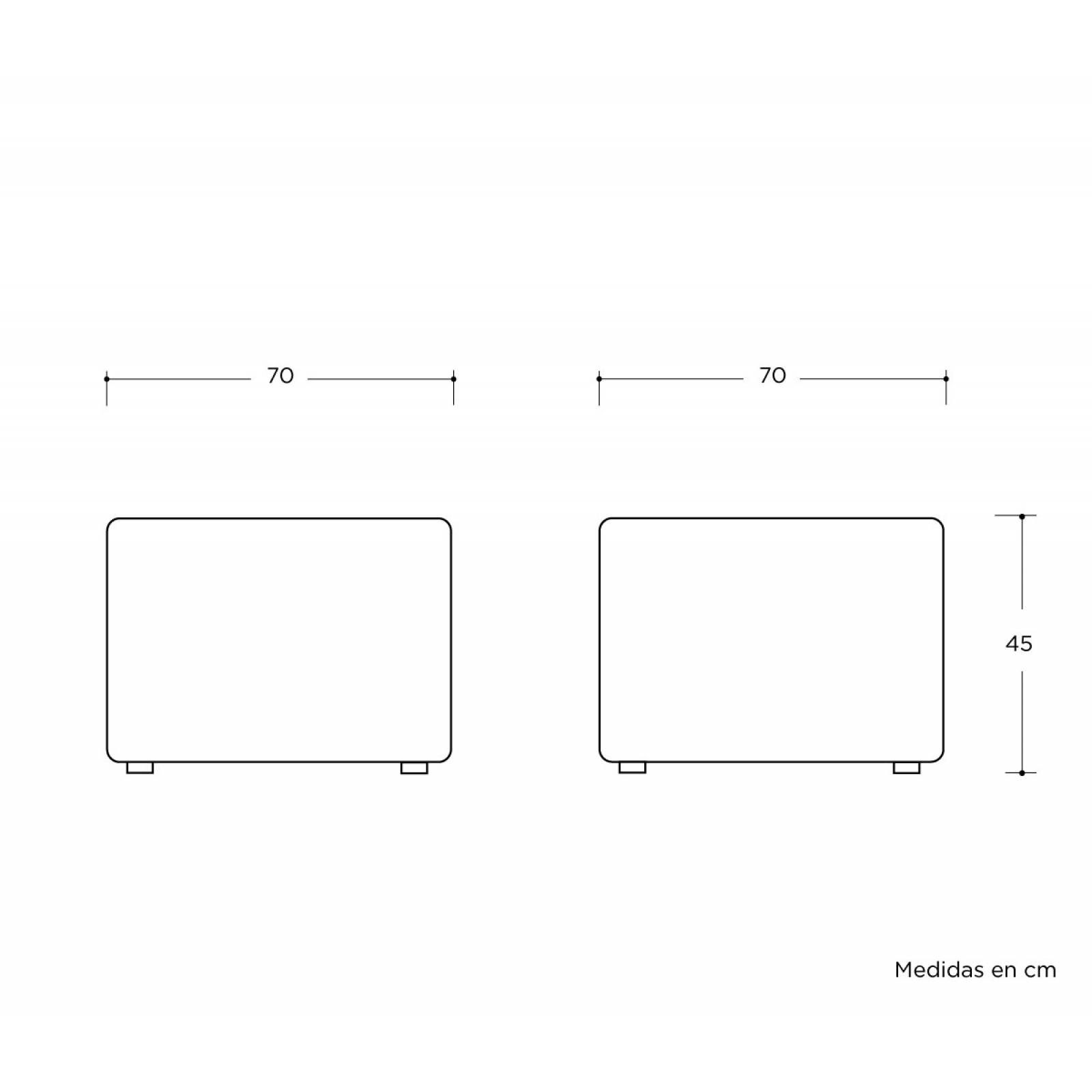 Puff Luna   Turquesa