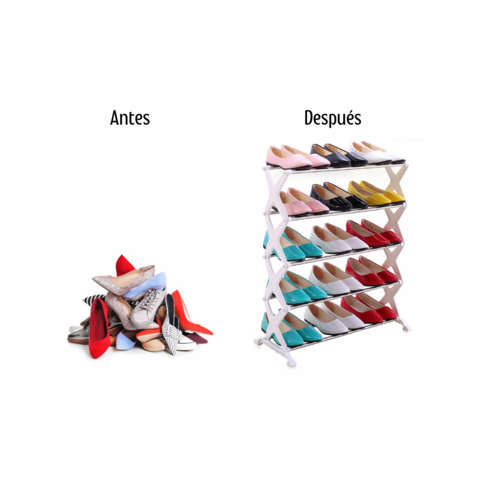 Organizador De Zapatos 5 Niveles Zapatera Saleo Muebles Almacenaje