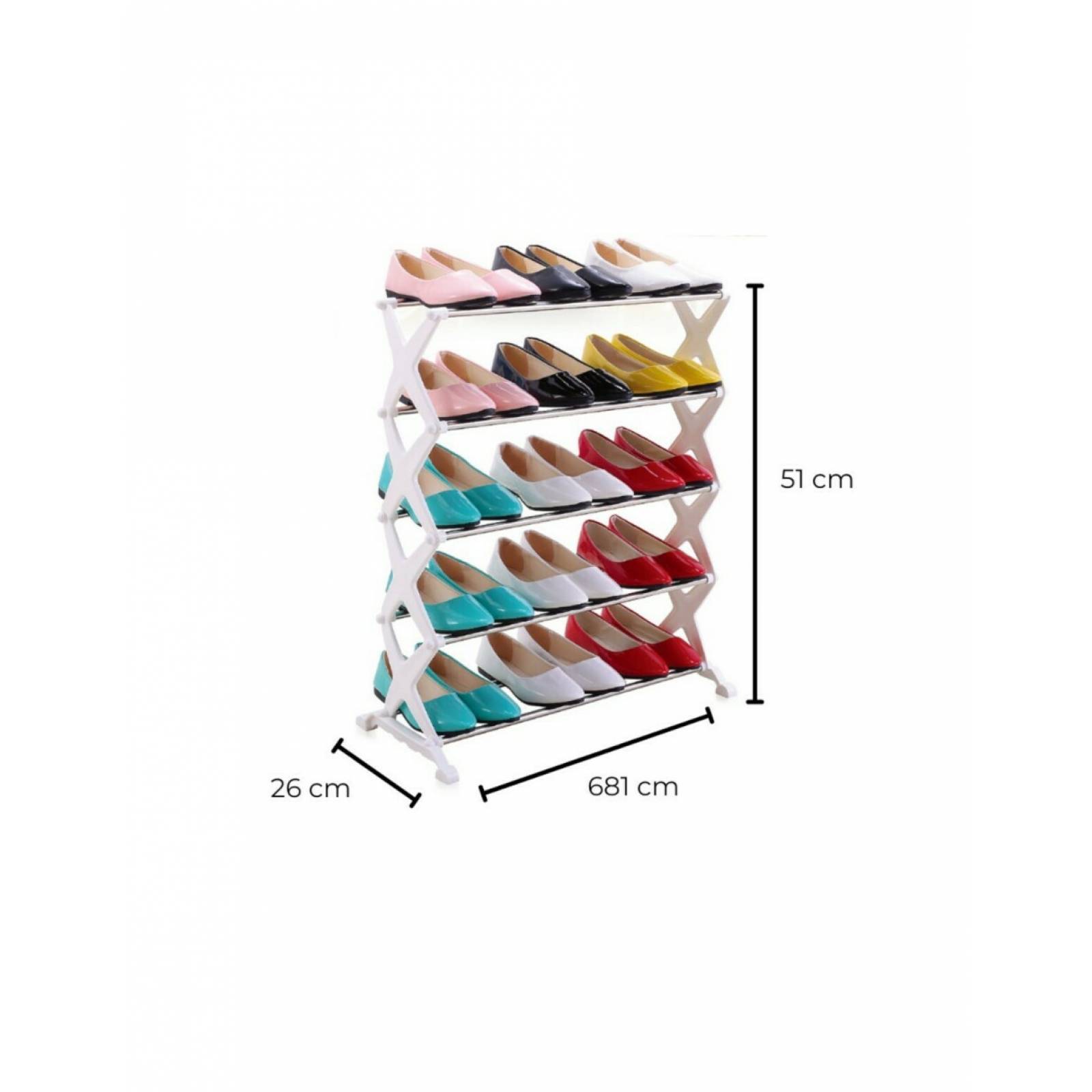 Organizador De Zapatos 5 Niveles Zapatera Saleo Muebles Almacenaje