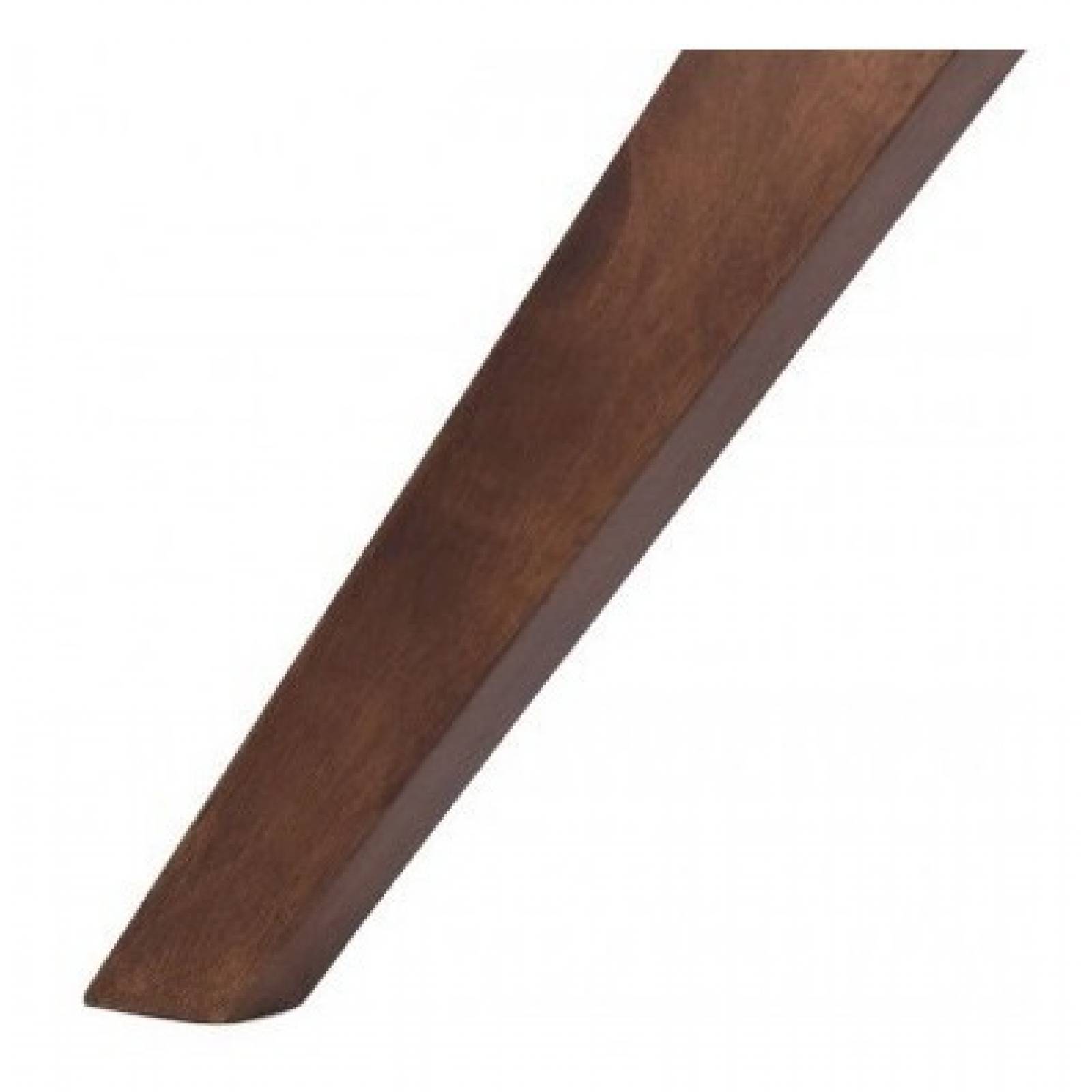 Mesa De Comedor Gaia Tulum De Vidrio Base Madera Nogal