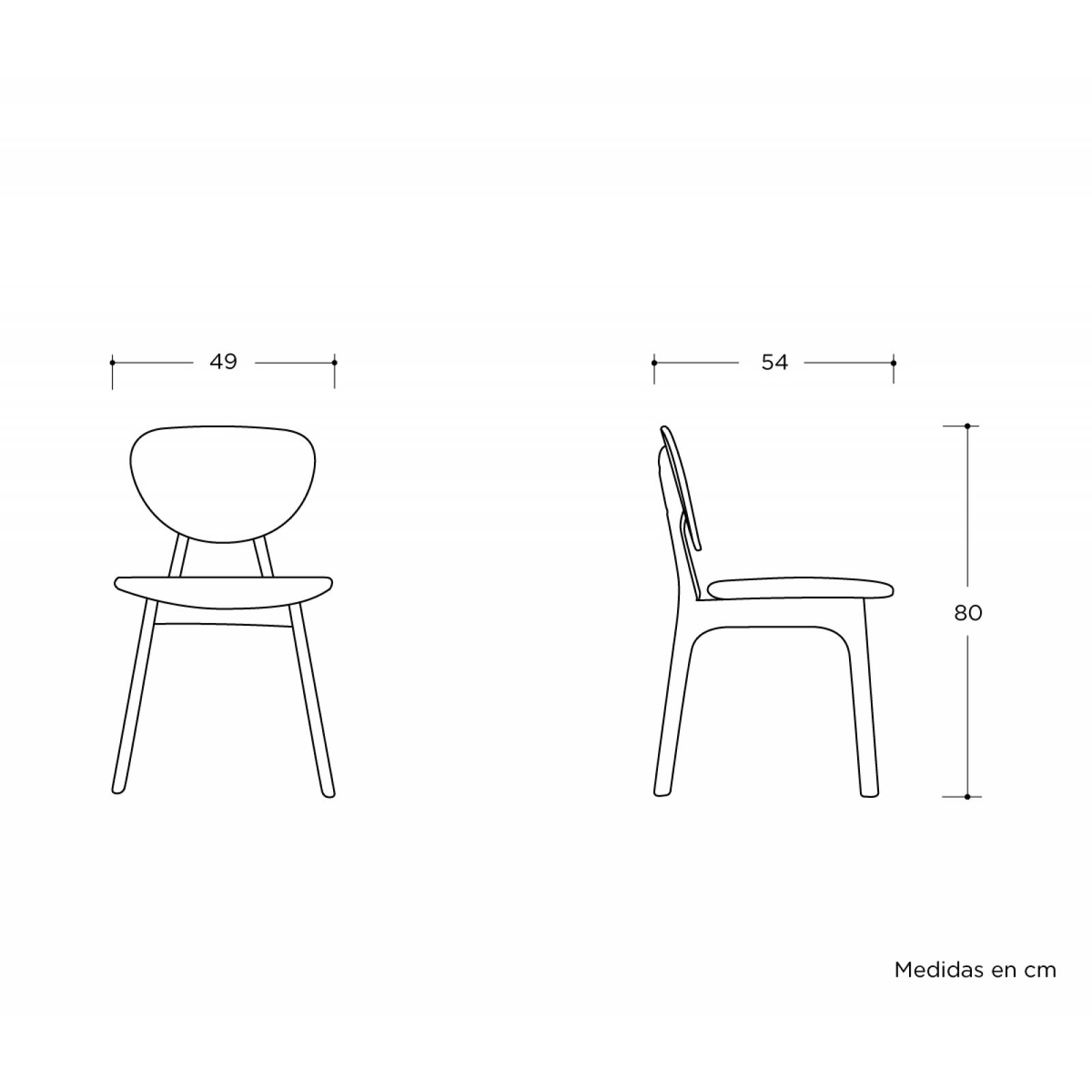 Silla Naupan   Gris oscuro