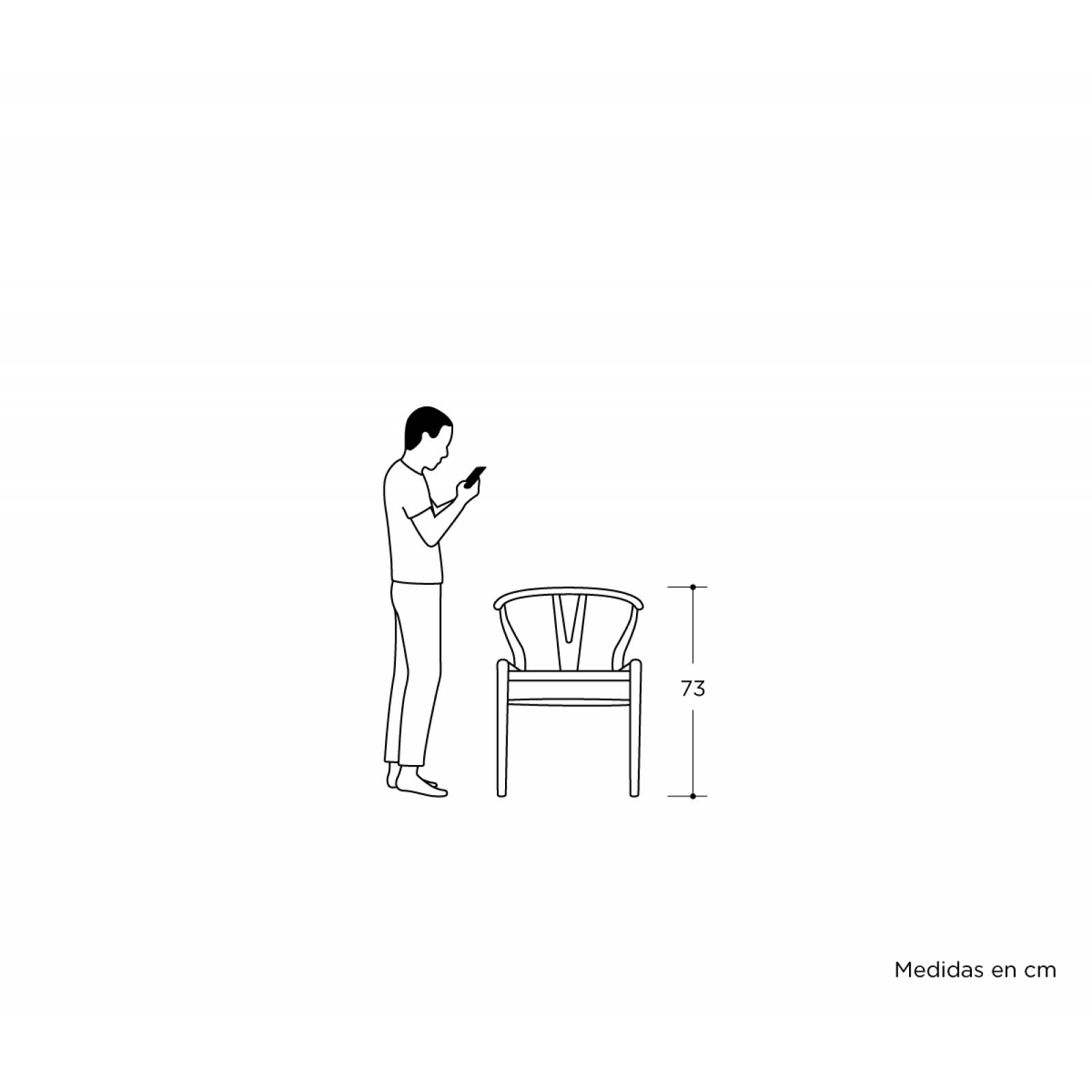 Silla Réplica CH24 Wishbone   Nogal