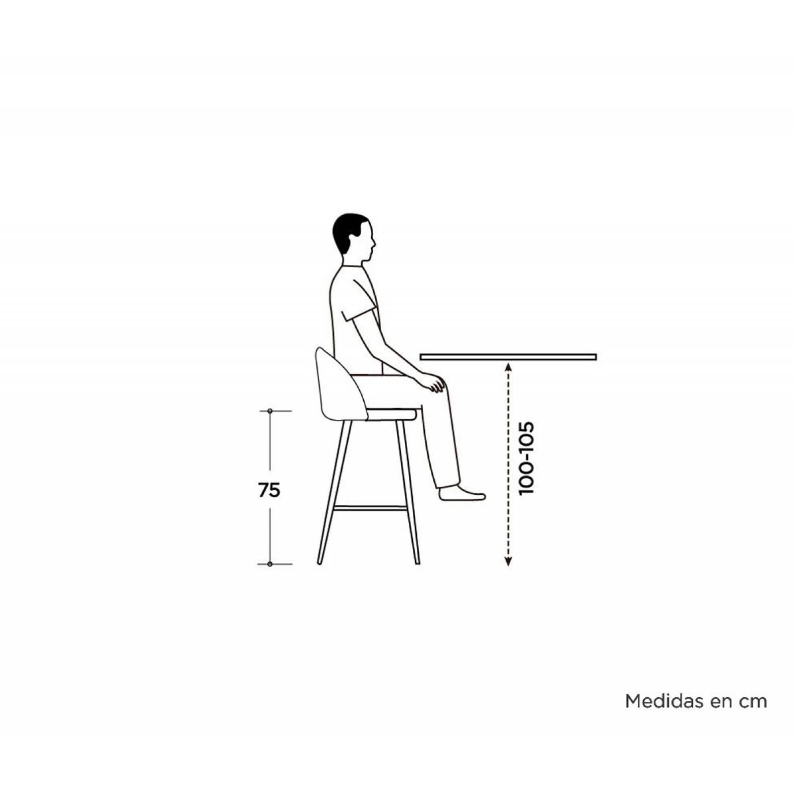 Banco Rolet nogal   Café