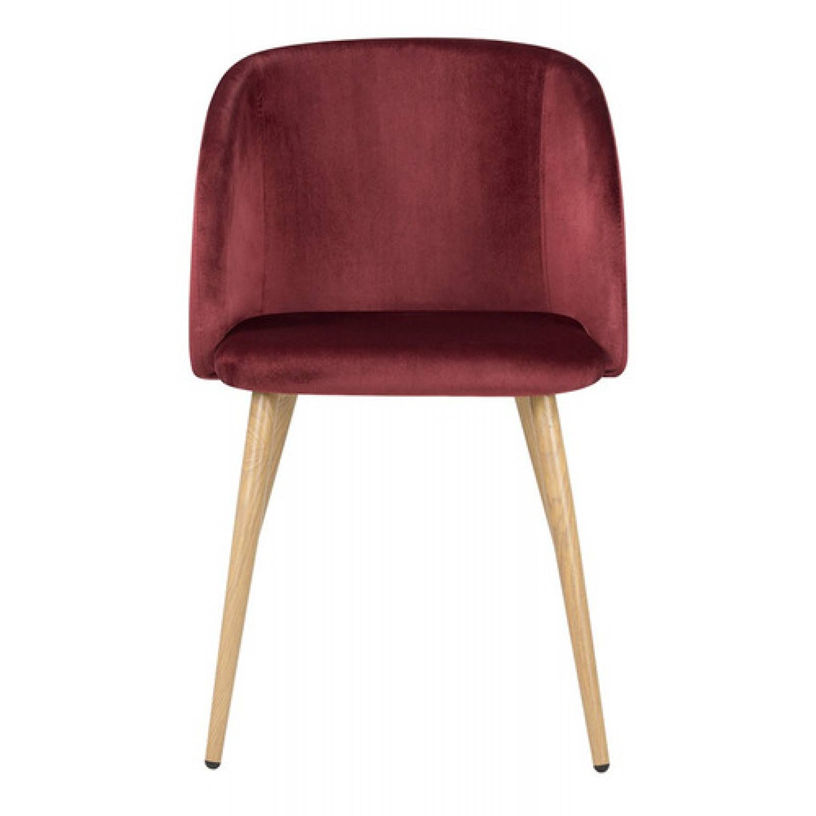 Silla Comedor Tapizada Retro Rolet Encino   Vino