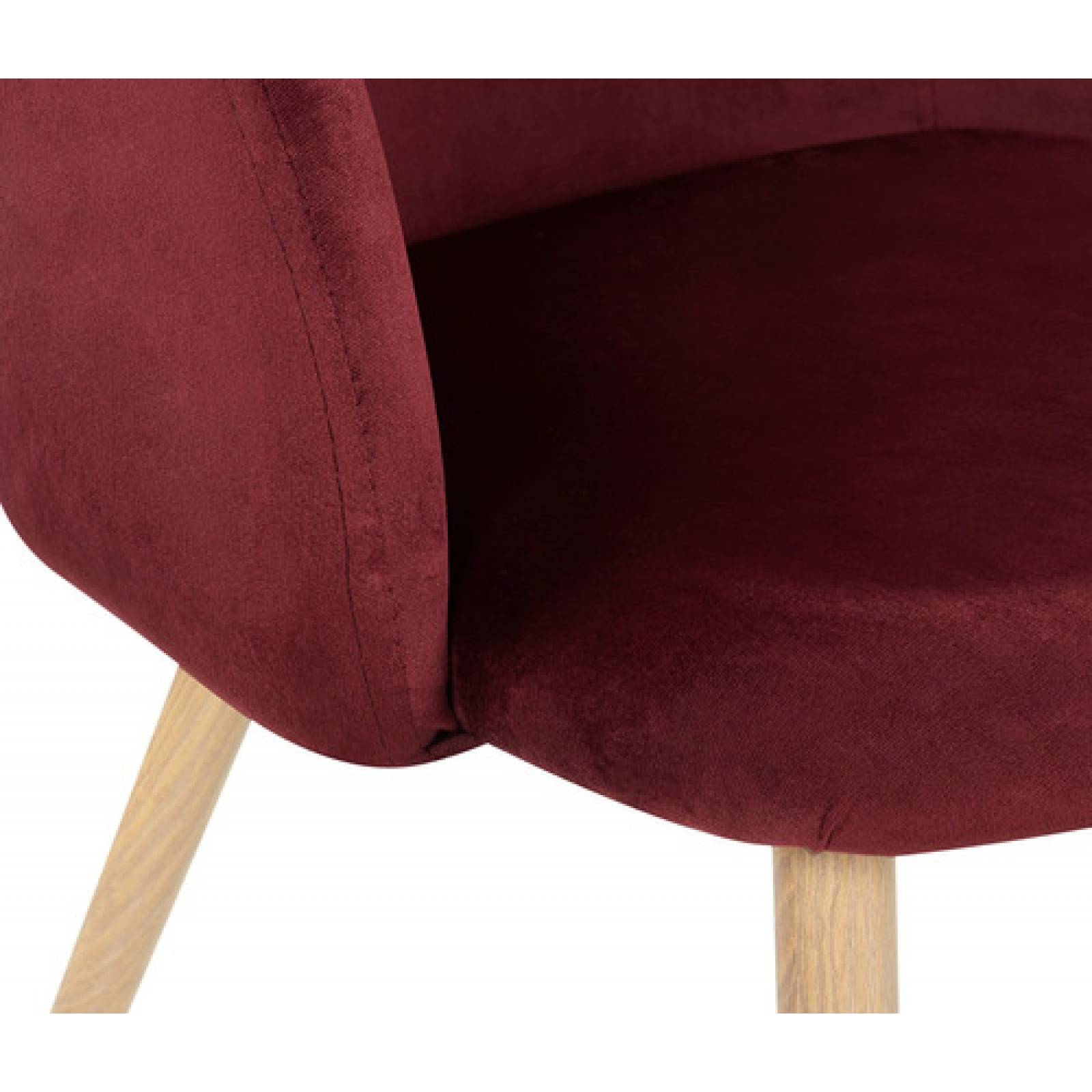 Silla Comedor Tapizada Retro Rolet Encino   Vino