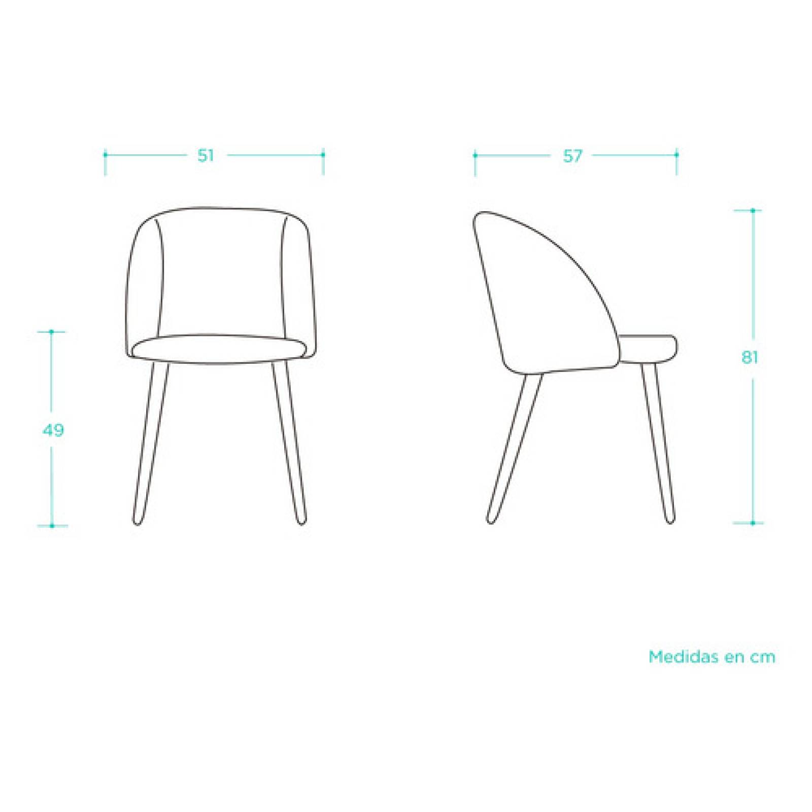 Silla Comedor Tapizada Retro Rolet Encino   Vino