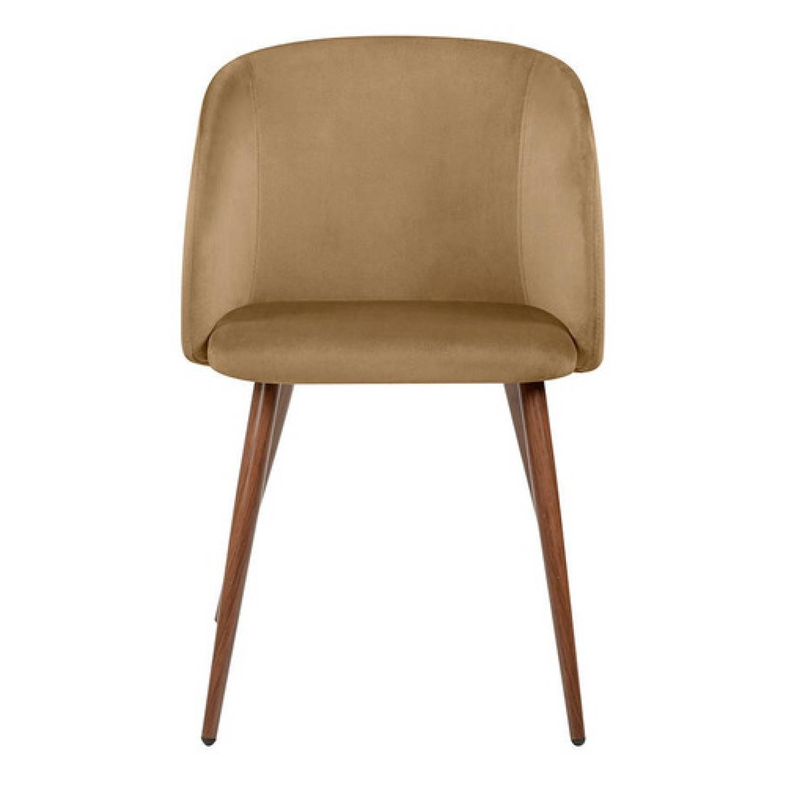 Silla Comedor Tapizada Retro Rolet Nogal Café