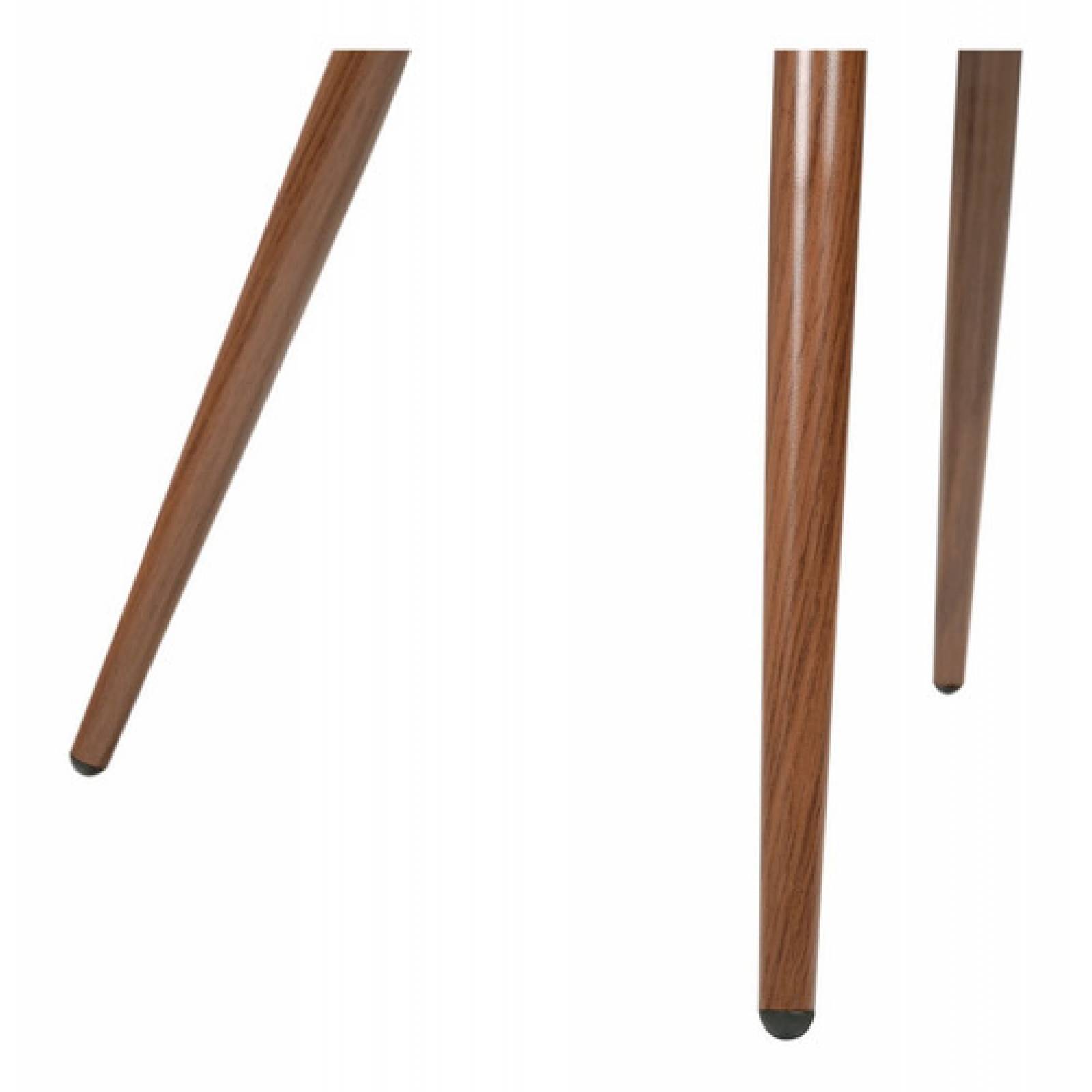 Silla Comedor Tapizada Retro Rolet Nogal Café