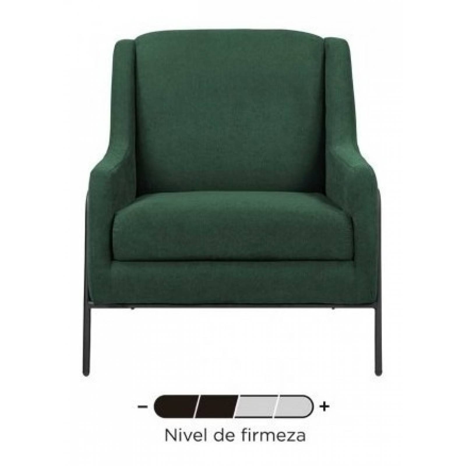 Sillón Gaia Tuxama Lounge Moderno Minimalista Verde
