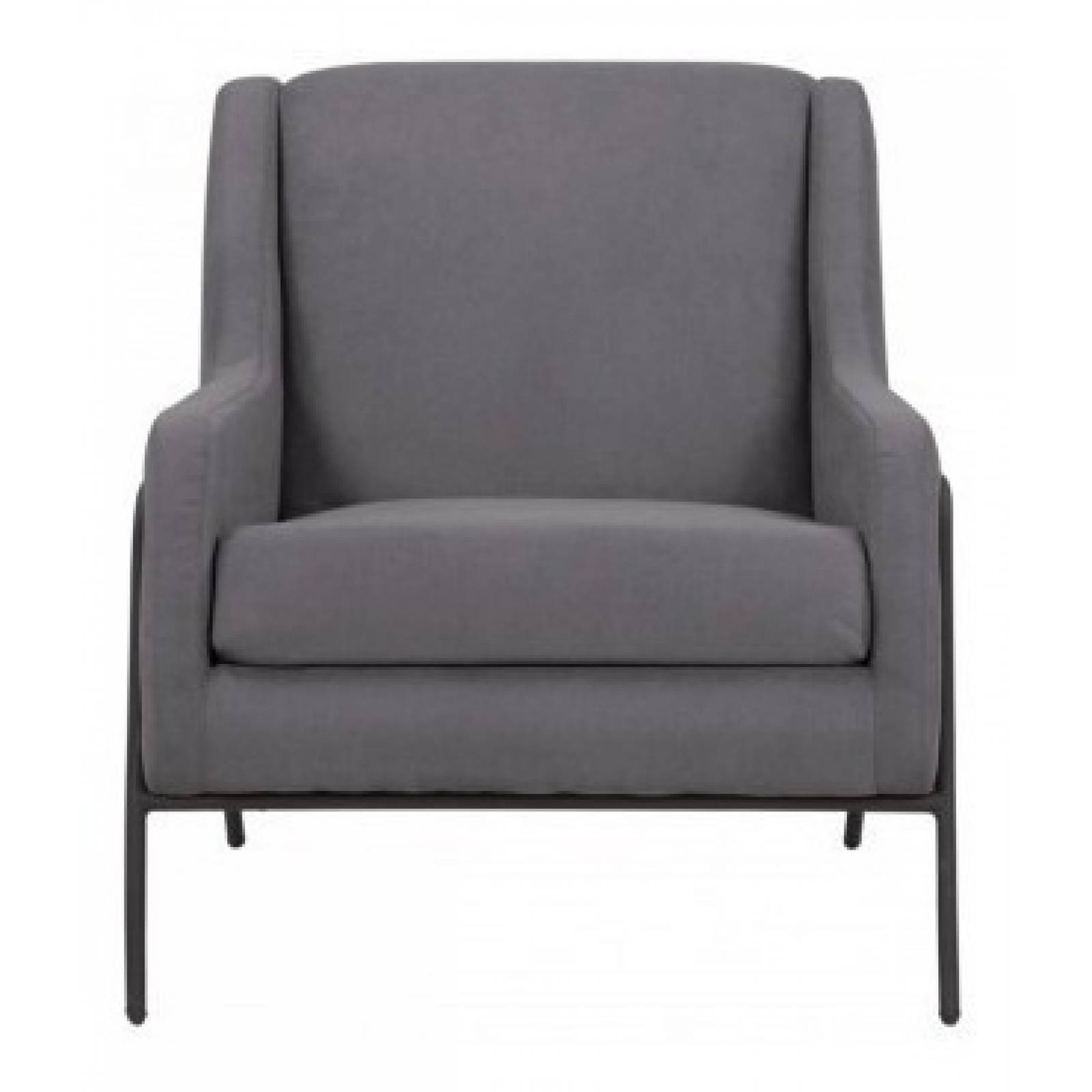 Sillon Gaia Tuxama Lounge Minimalista Moderno Gris Oxford