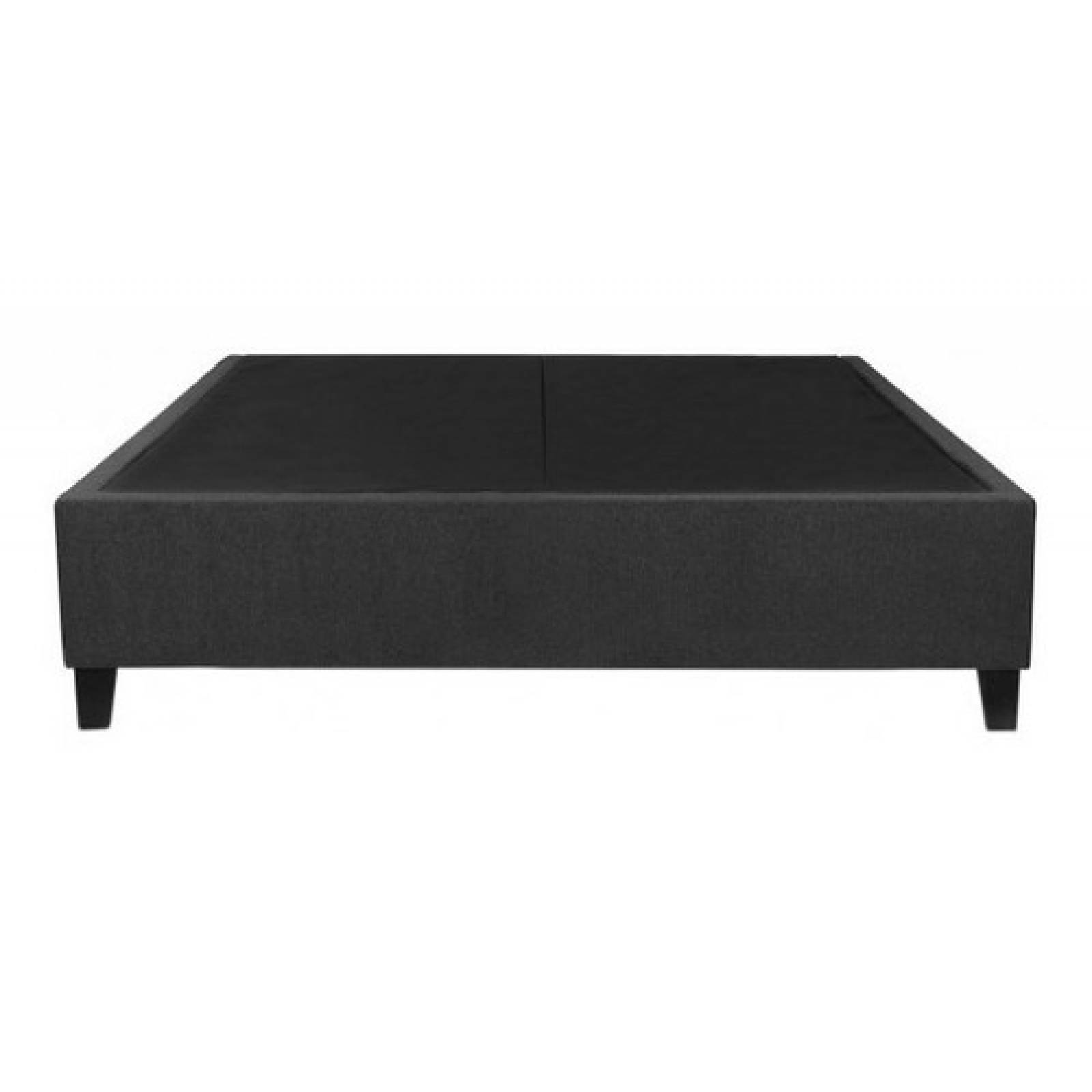 Base De Cama Gaia Marquelia Queen Size Box Tapizada Gris Os