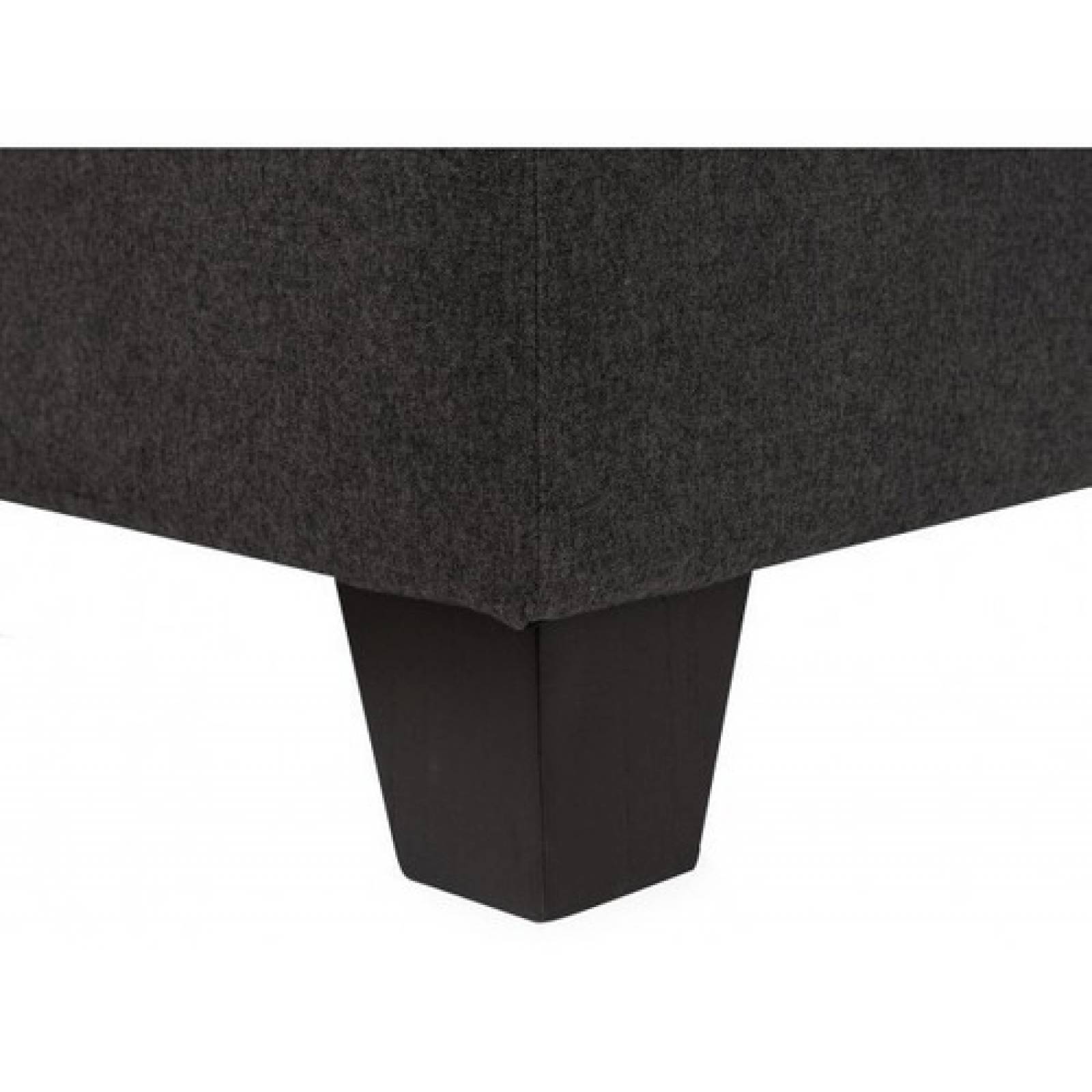 Base De Cama Gaia Marquelia Queen Size Box Tapizada Gris Os