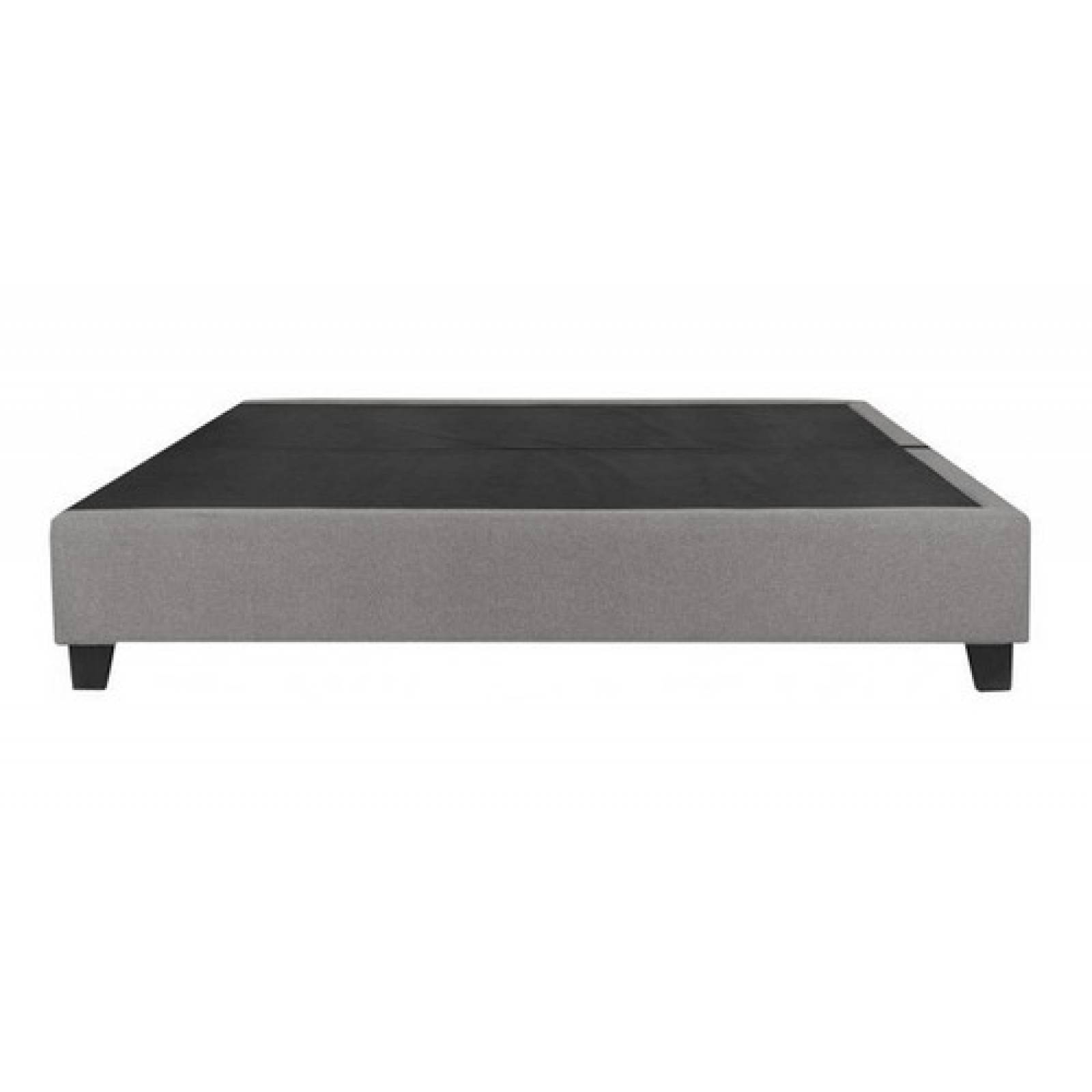 Base De Cama Gaia Marquelia King Size Box Tapizada Gris