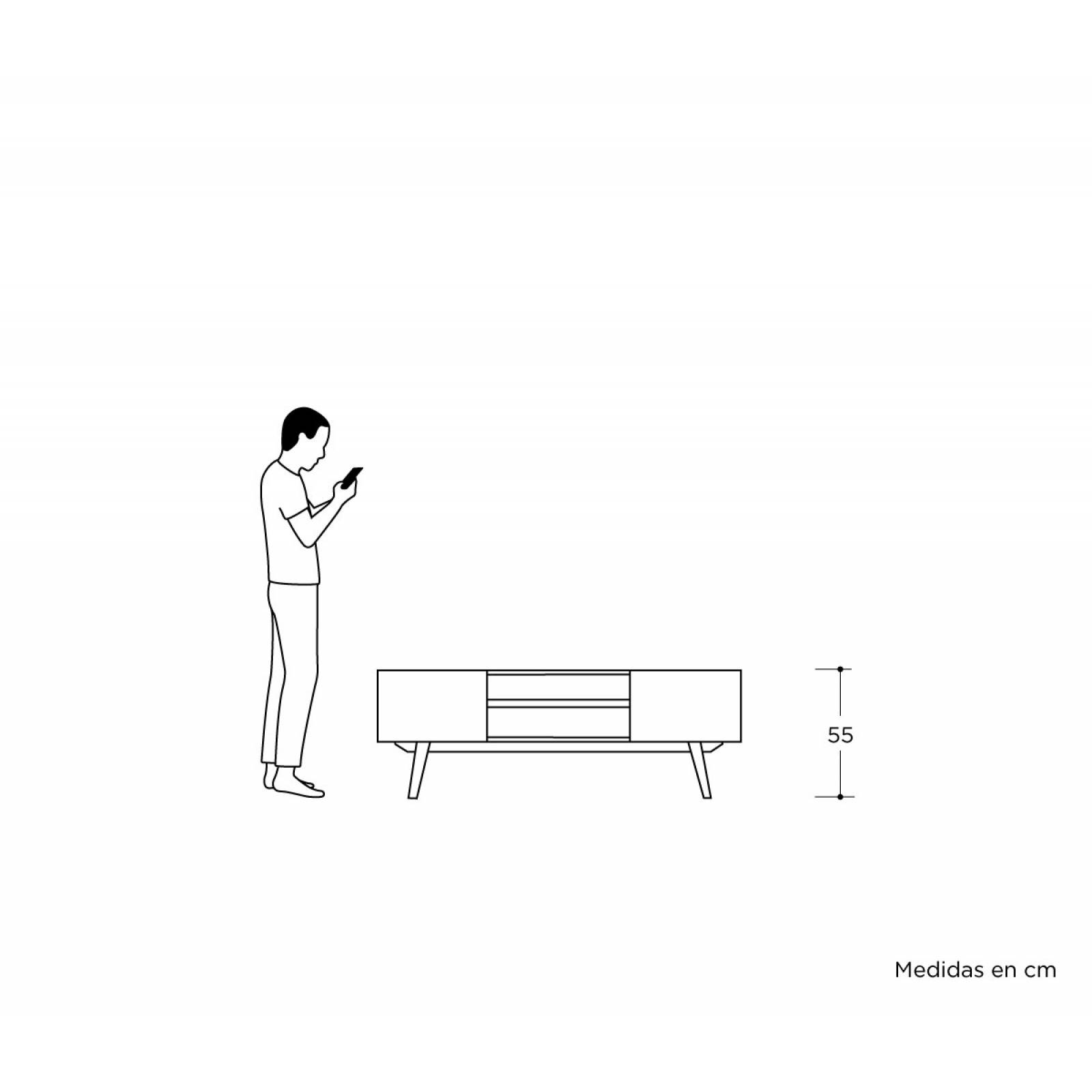 Mueble de tv Cuauhtémoc Gris claro