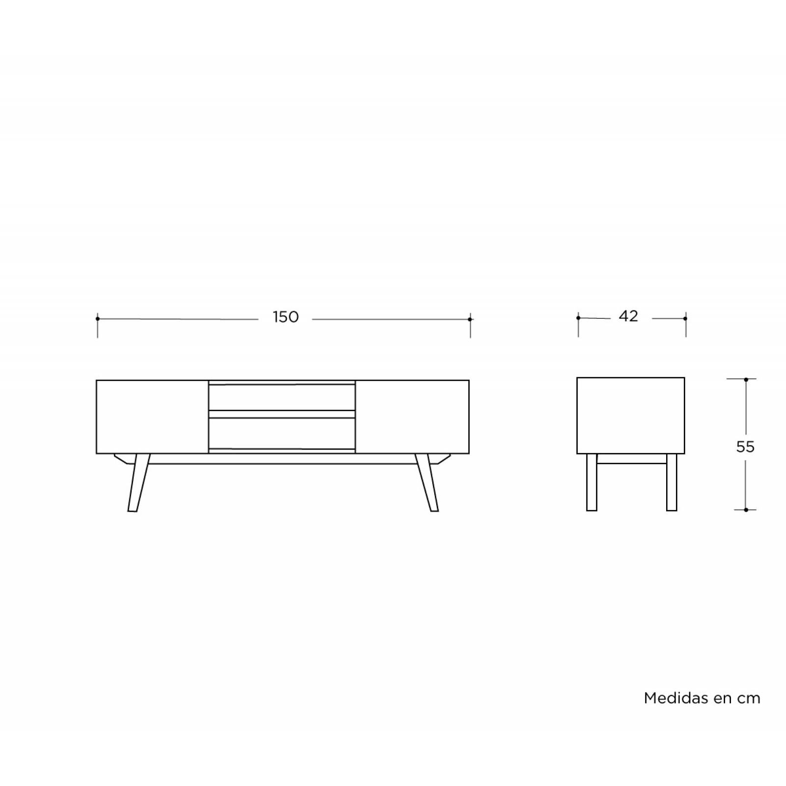 Mueble de tv Cuauhtémoc Terracota liso