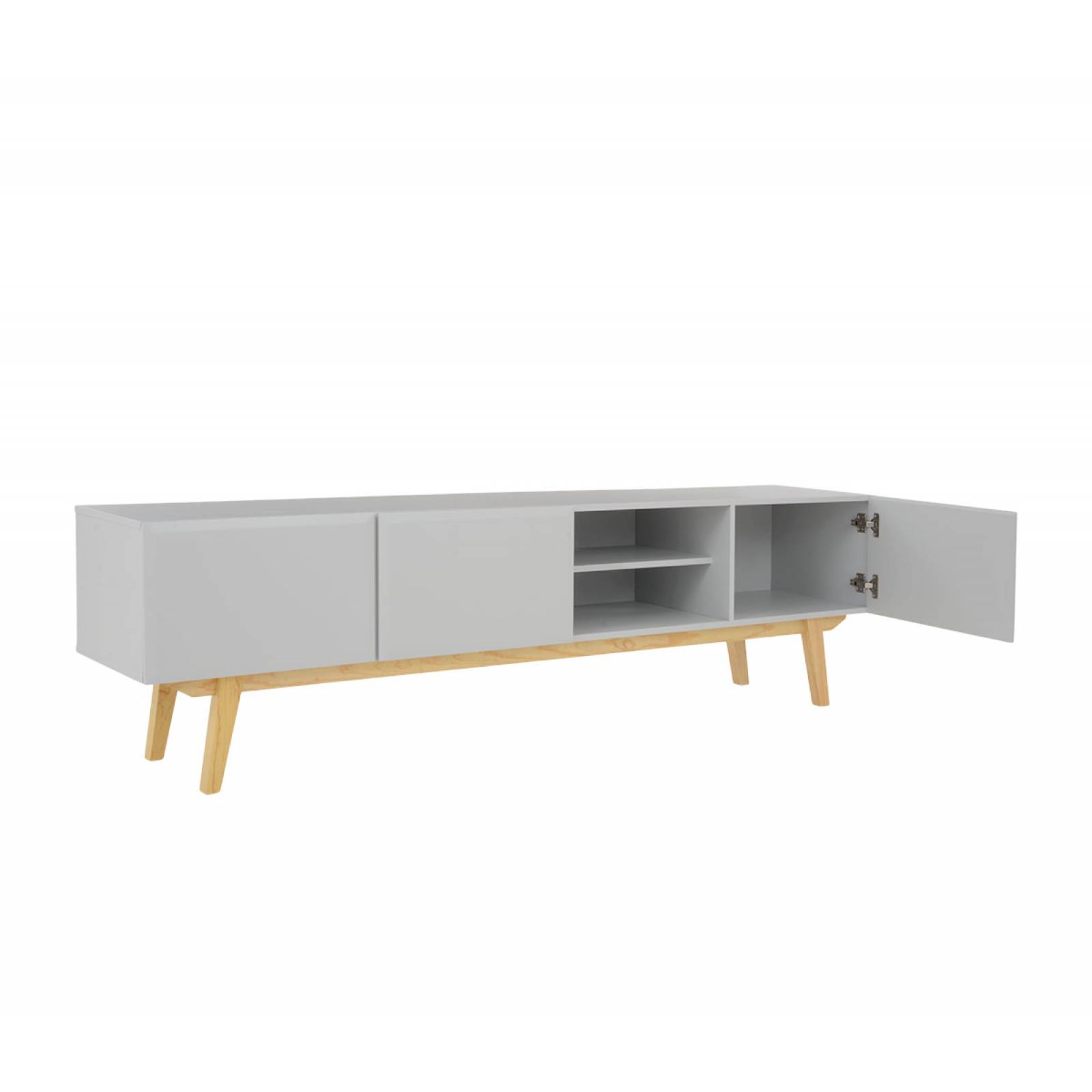Mueble de tv Cuauhtémoc 200 cm   Gris claro