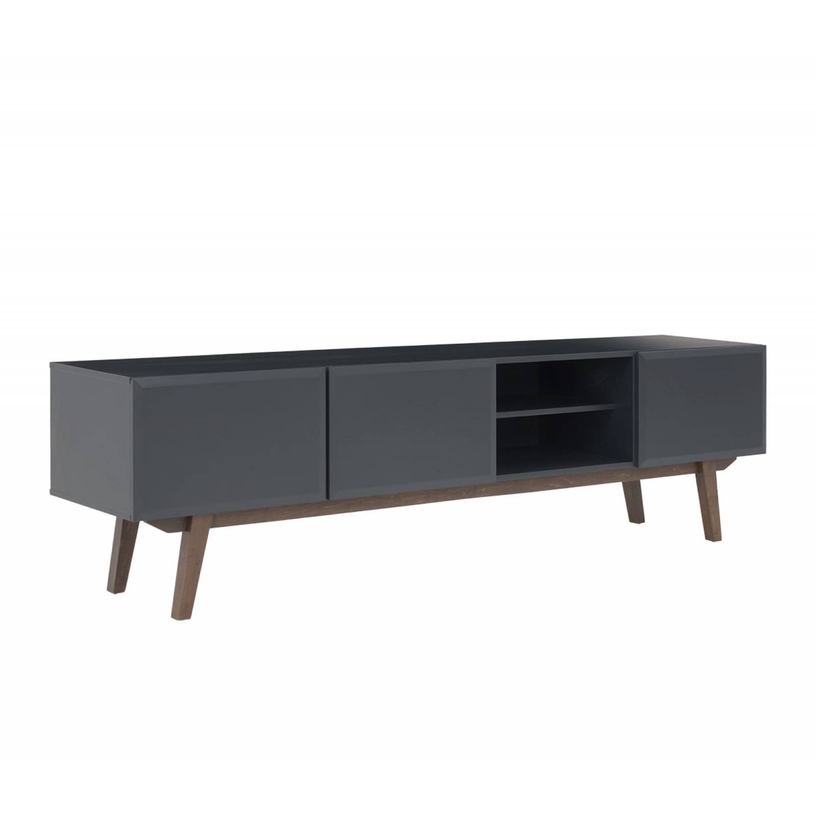 Mueble de tv Cuauhtémoc nogal 200 cm Gris oscuro