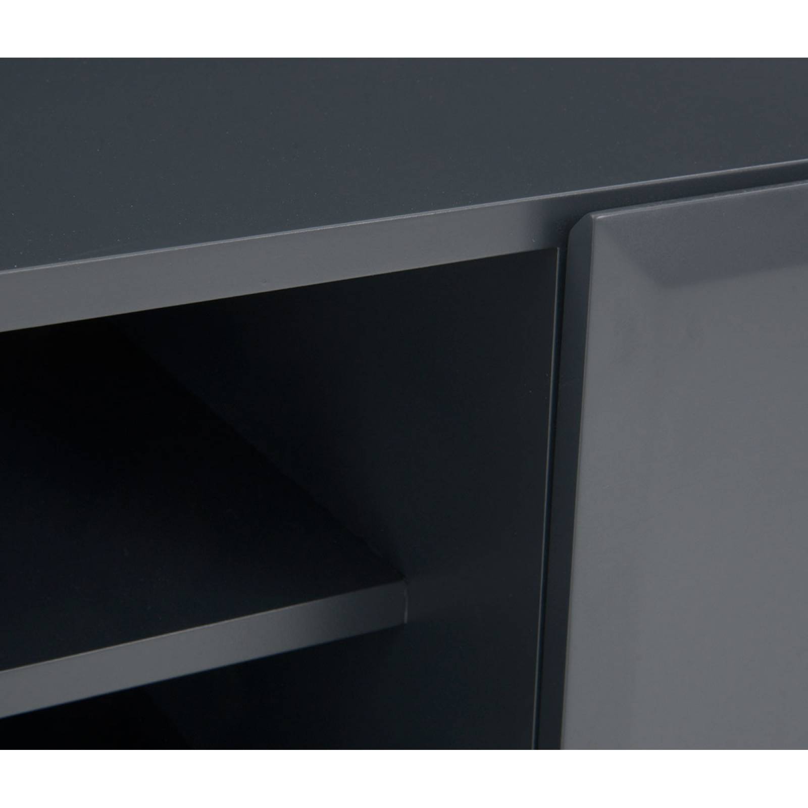 Mueble de tv Cuauhtémoc nogal 200 cm Gris oscuro