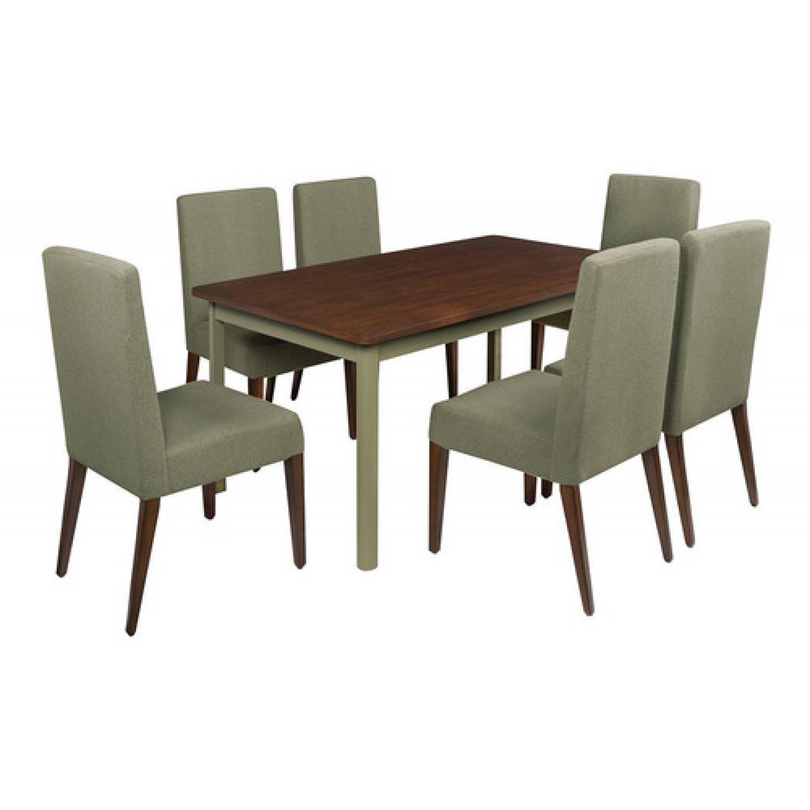 Mesa De Comedor Gaia Santo Domingo Rectangular Vintage Verde
