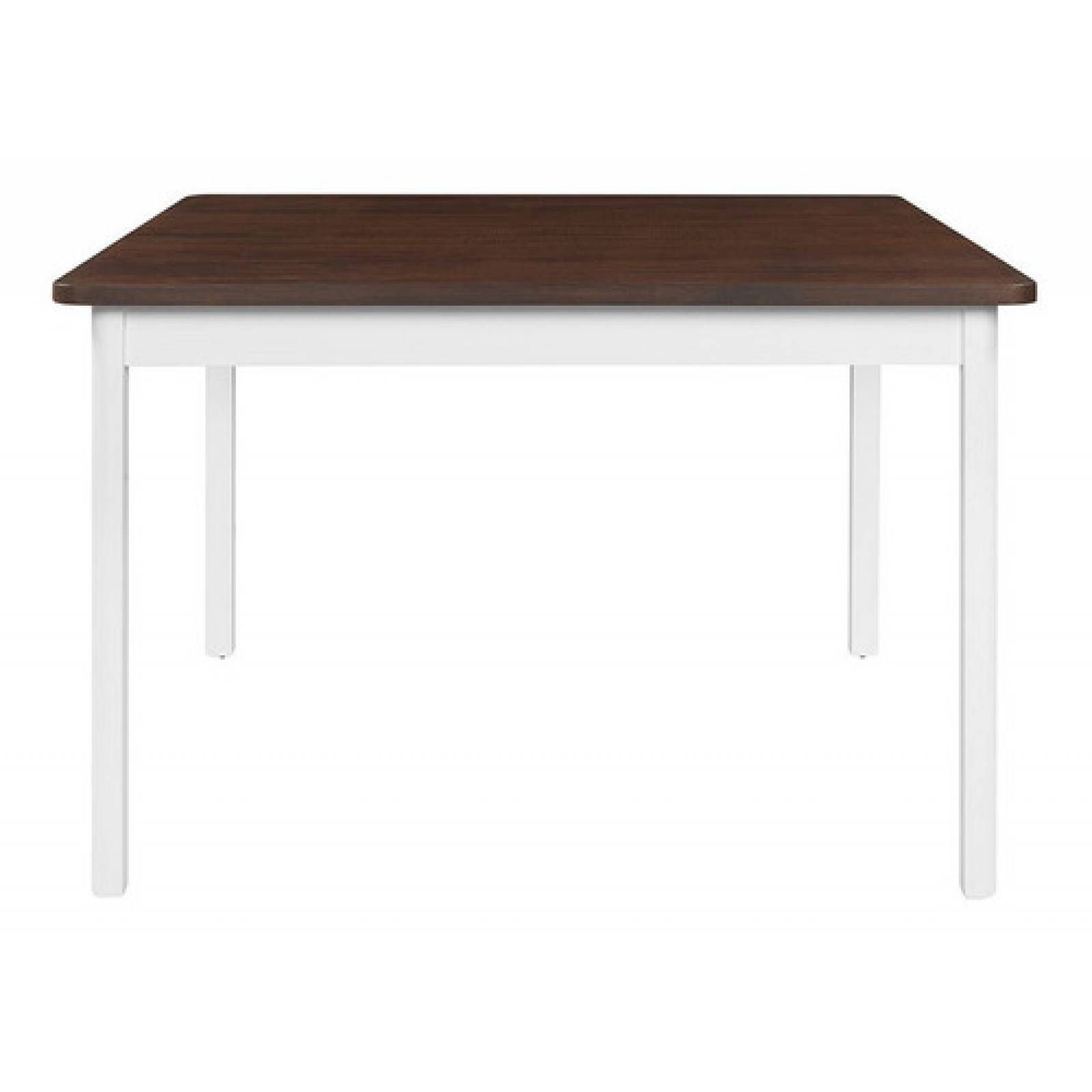 Mesa De Comedor Gaia Santo Domingo Cuadrada Madera Blanco
