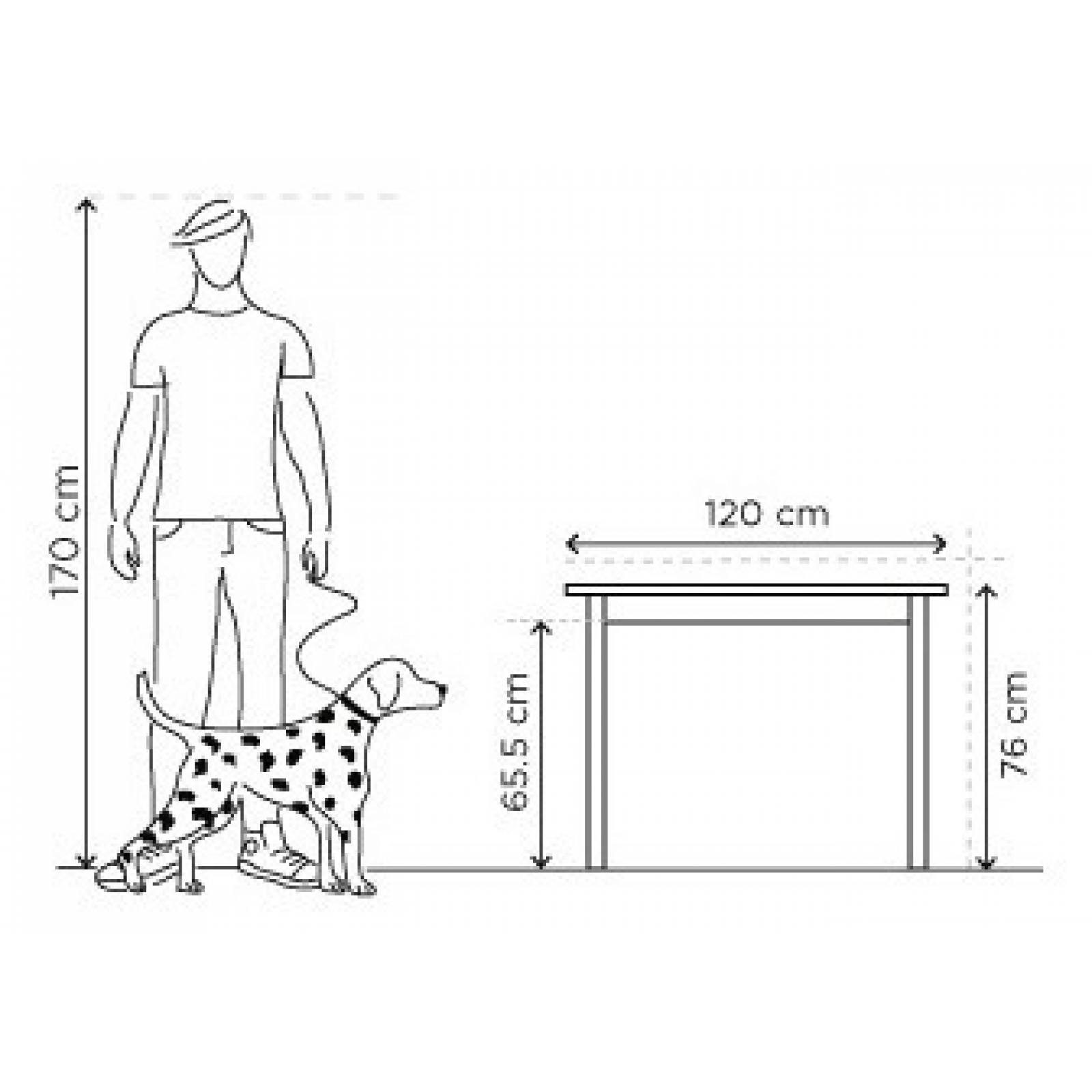 Mesa De Comedor Gaia Santo Domingo Cuadrada Madera Blanco