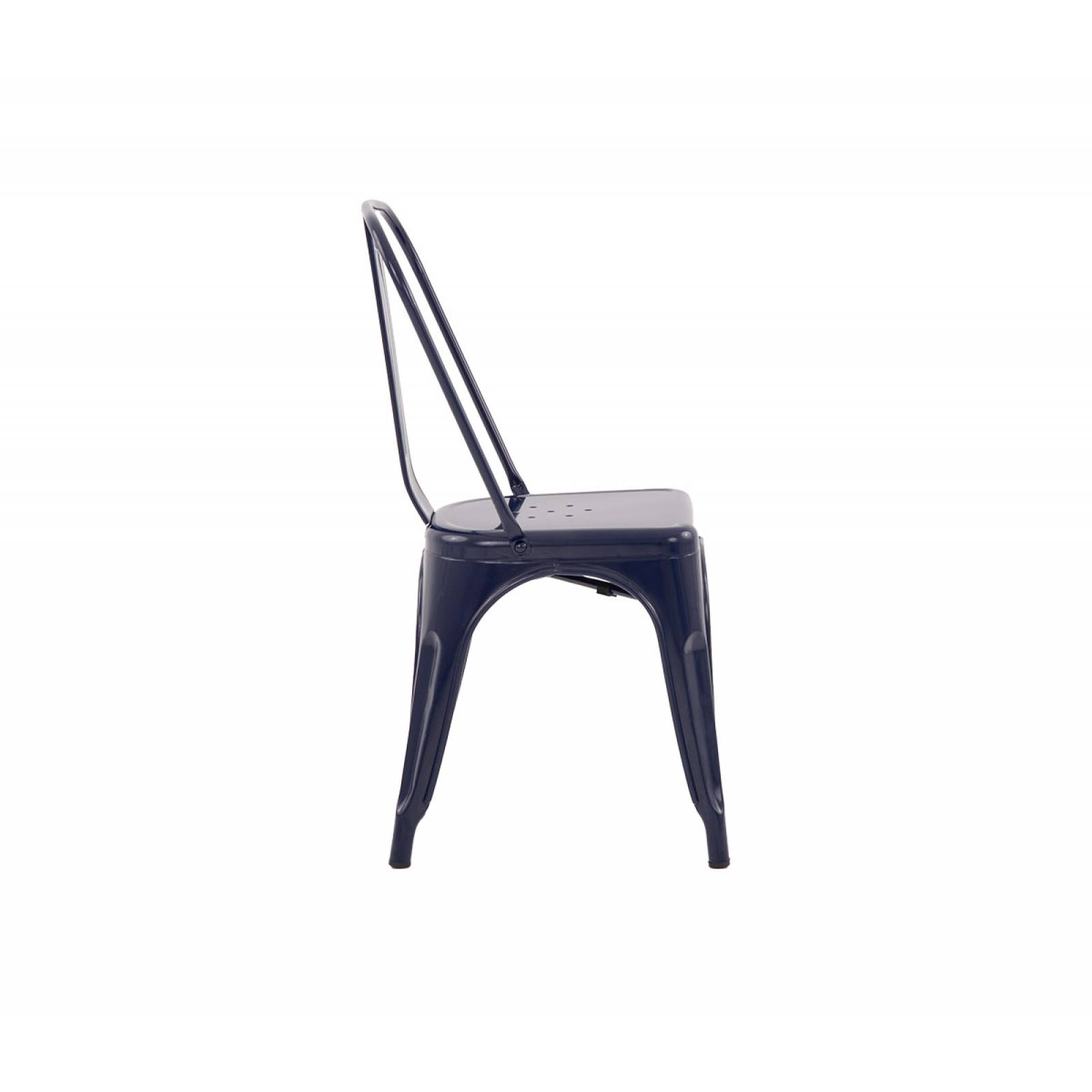 Set de 4 sillas Tólix réplica   Azul marino