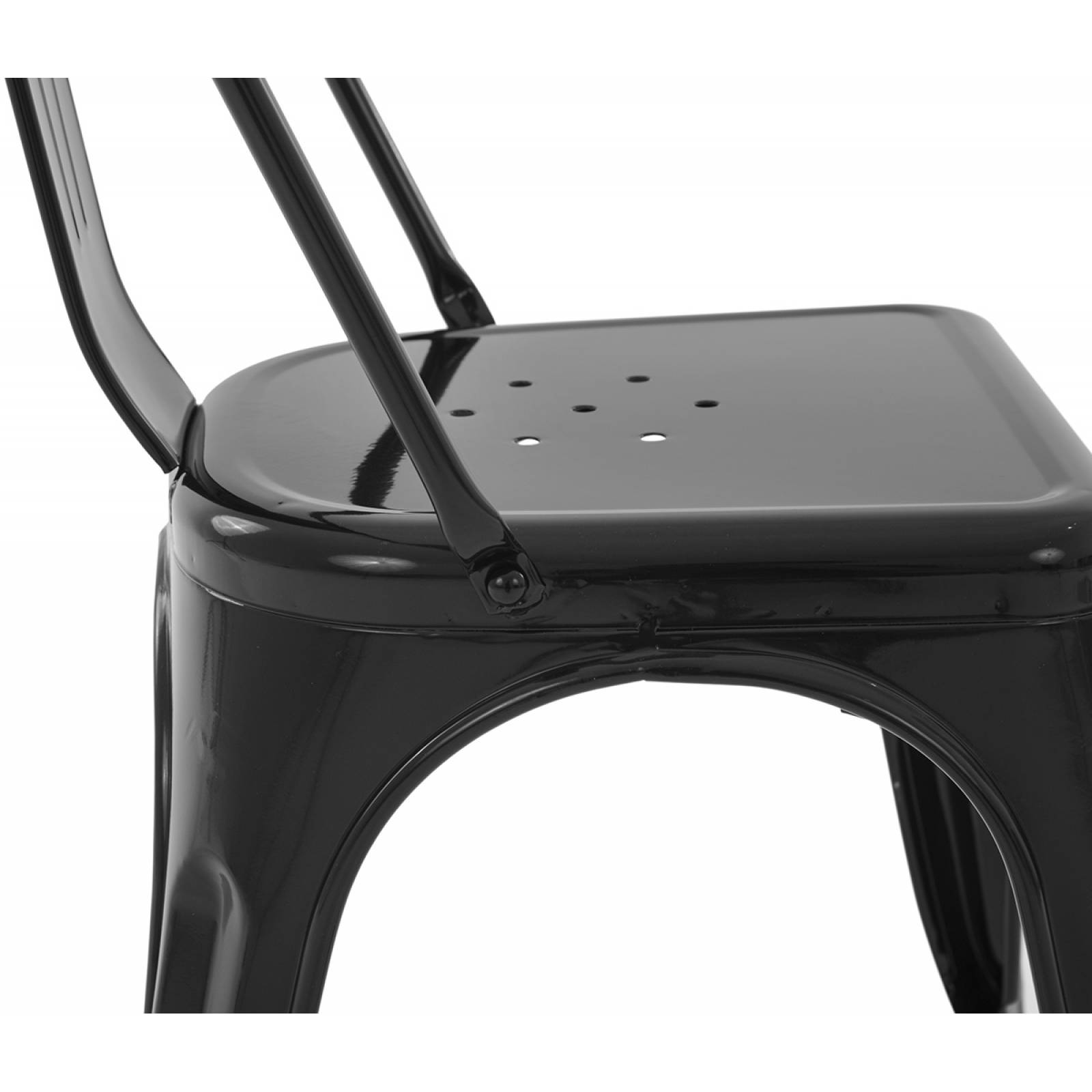 Silla Tólix réplica   Negro