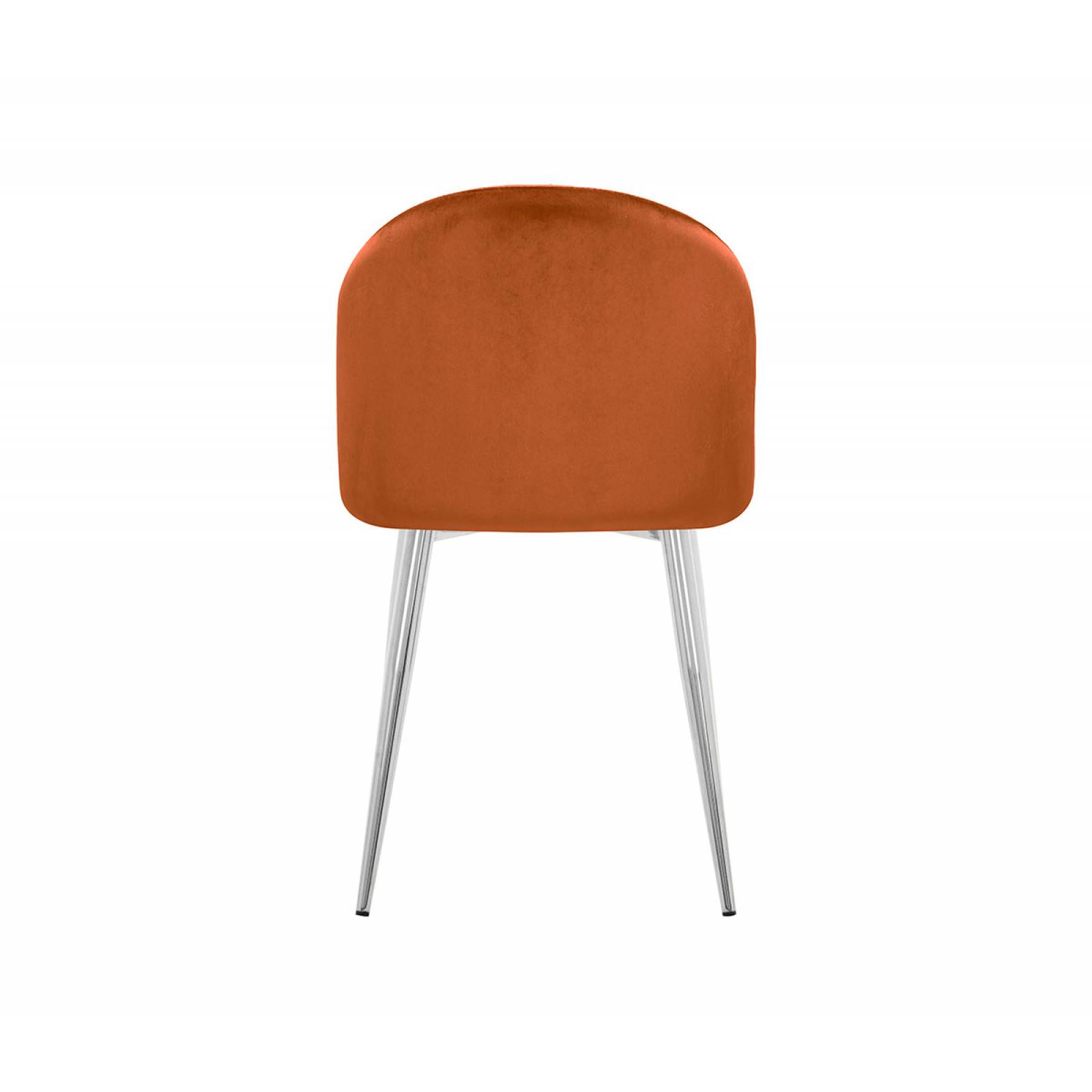 Silla Jonotla pata plateada   Naranja